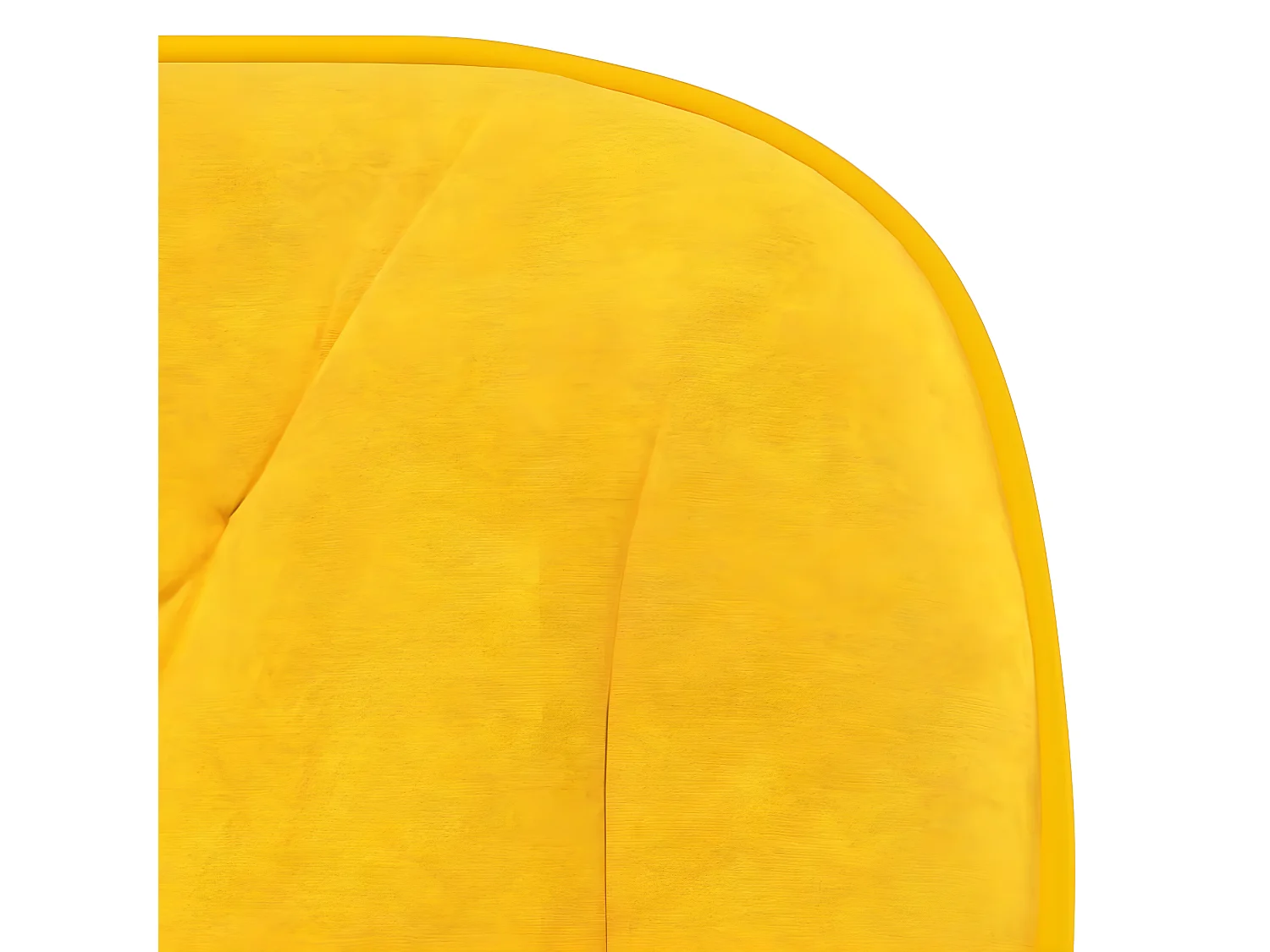 Chaise pivotante de bureau Jaune Velours