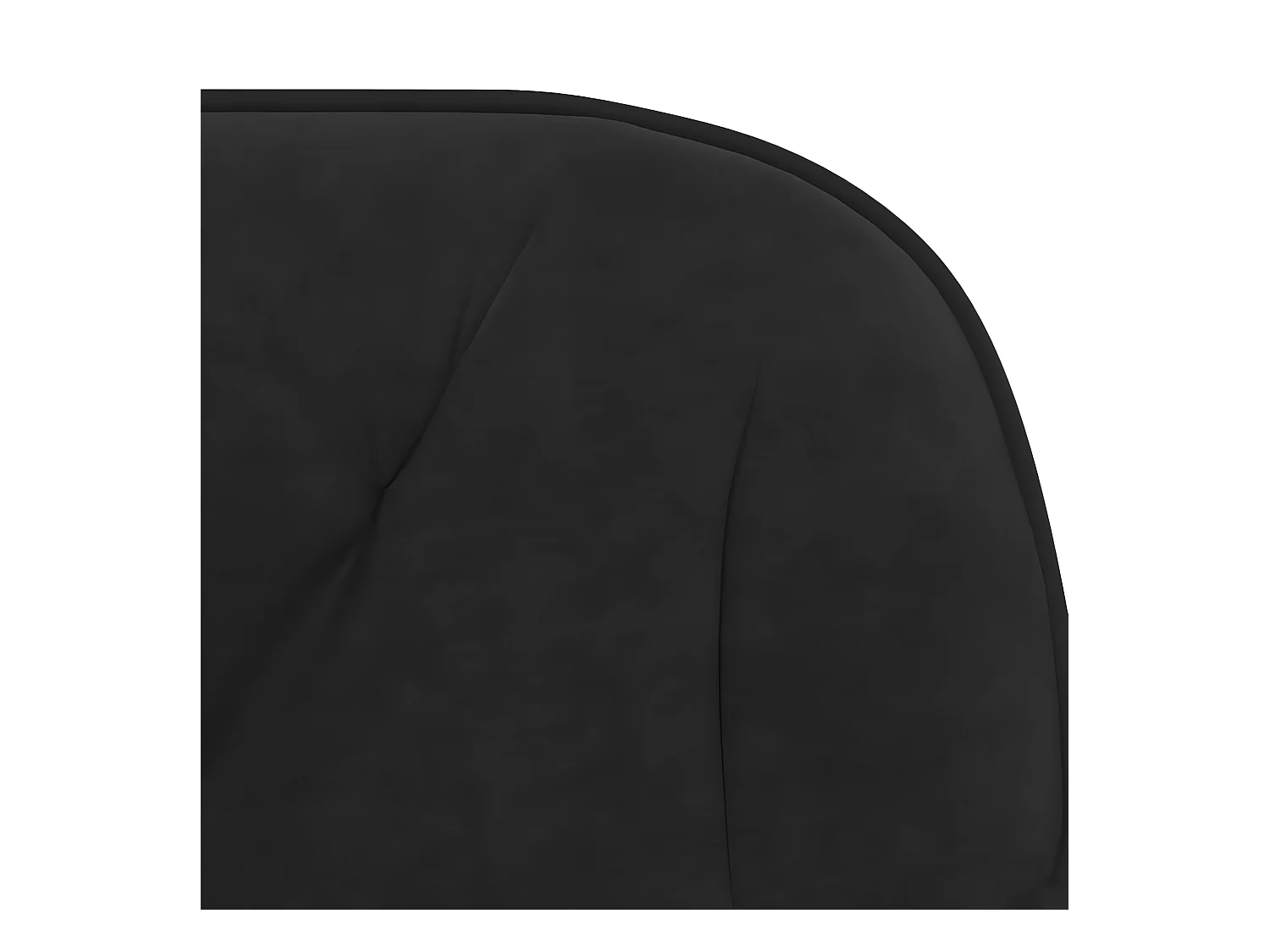 Chaise pivotante de bureau Noir Velours