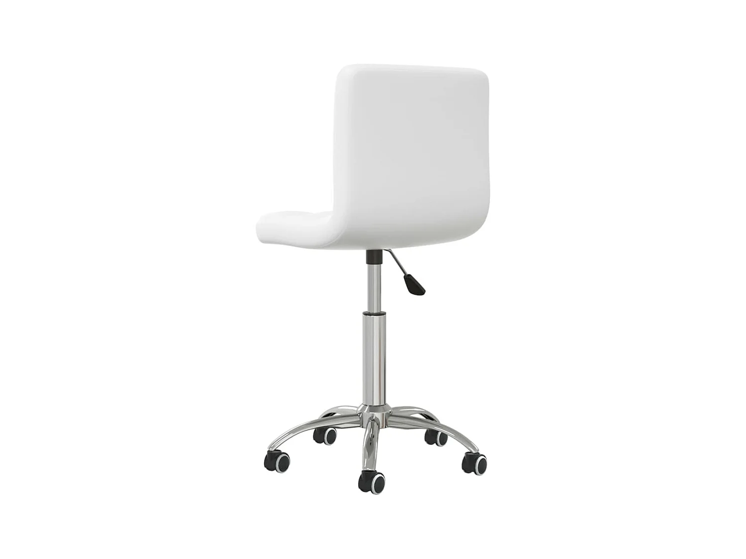 Chaise de bureau pivotante Blanc Similicuir
