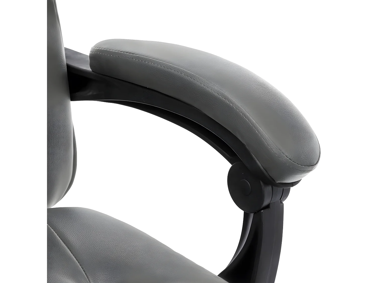 Cadeira de escritório em couro artificial antracite