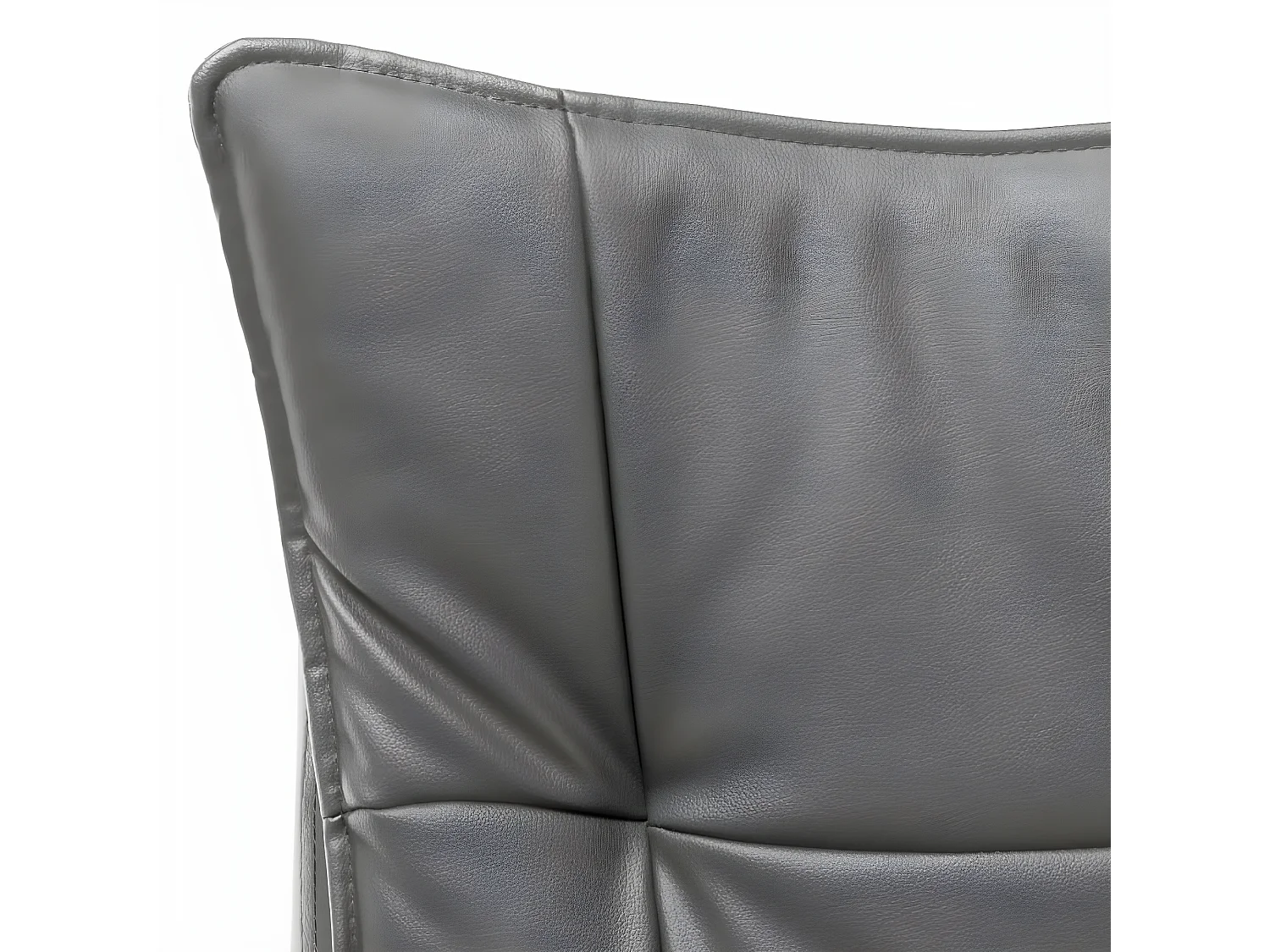 Cadeira de escritório em couro artificial antracite