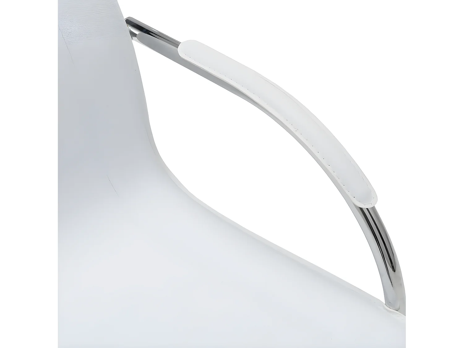 Chaise de bureau cantilever Blanc Similicuir