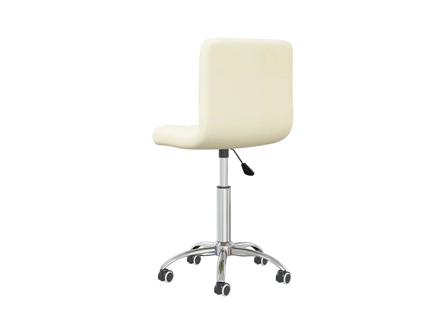 Chaise pivotante de bureau Crème Tissu