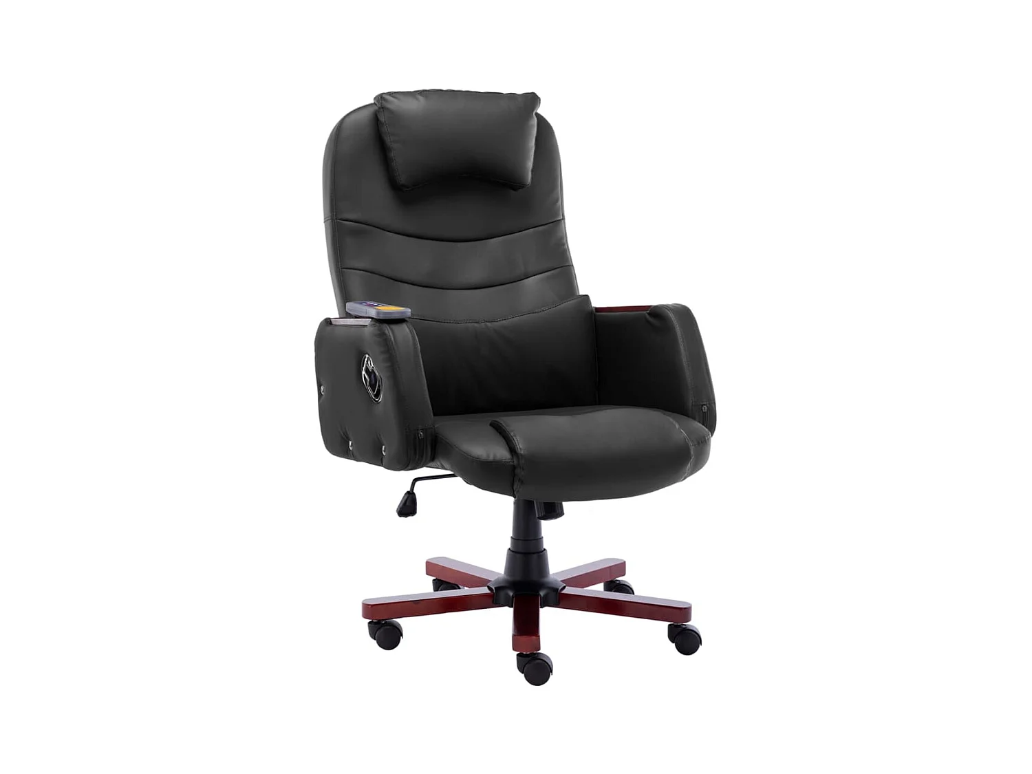 Chaise de bureau de massage Noir Similicuir