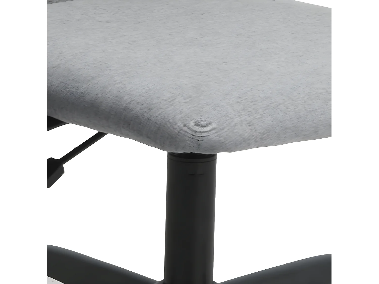 Cadeira de escritório tecido cinzento-claro