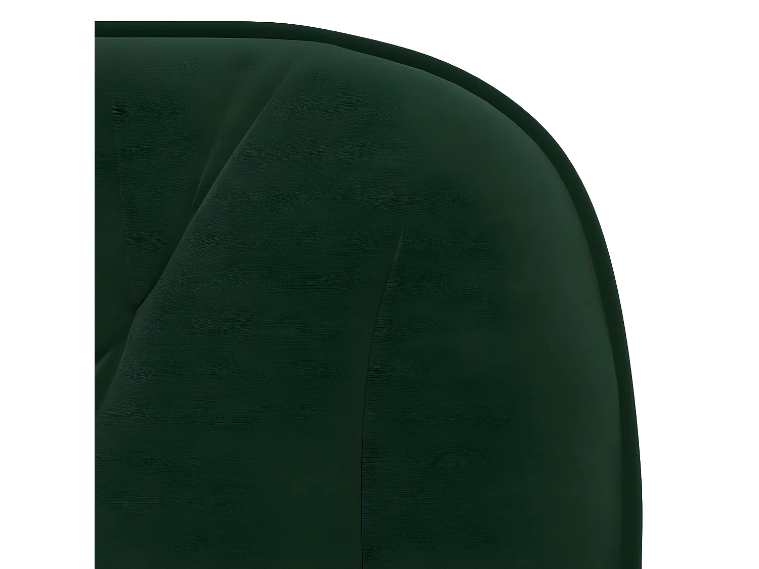 Chaise pivotante de bureau Vert foncé Velours