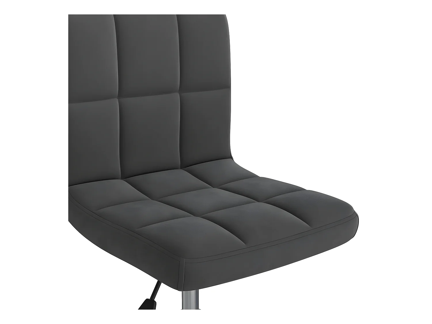 Chaise pivotante de bureau Noir Velours