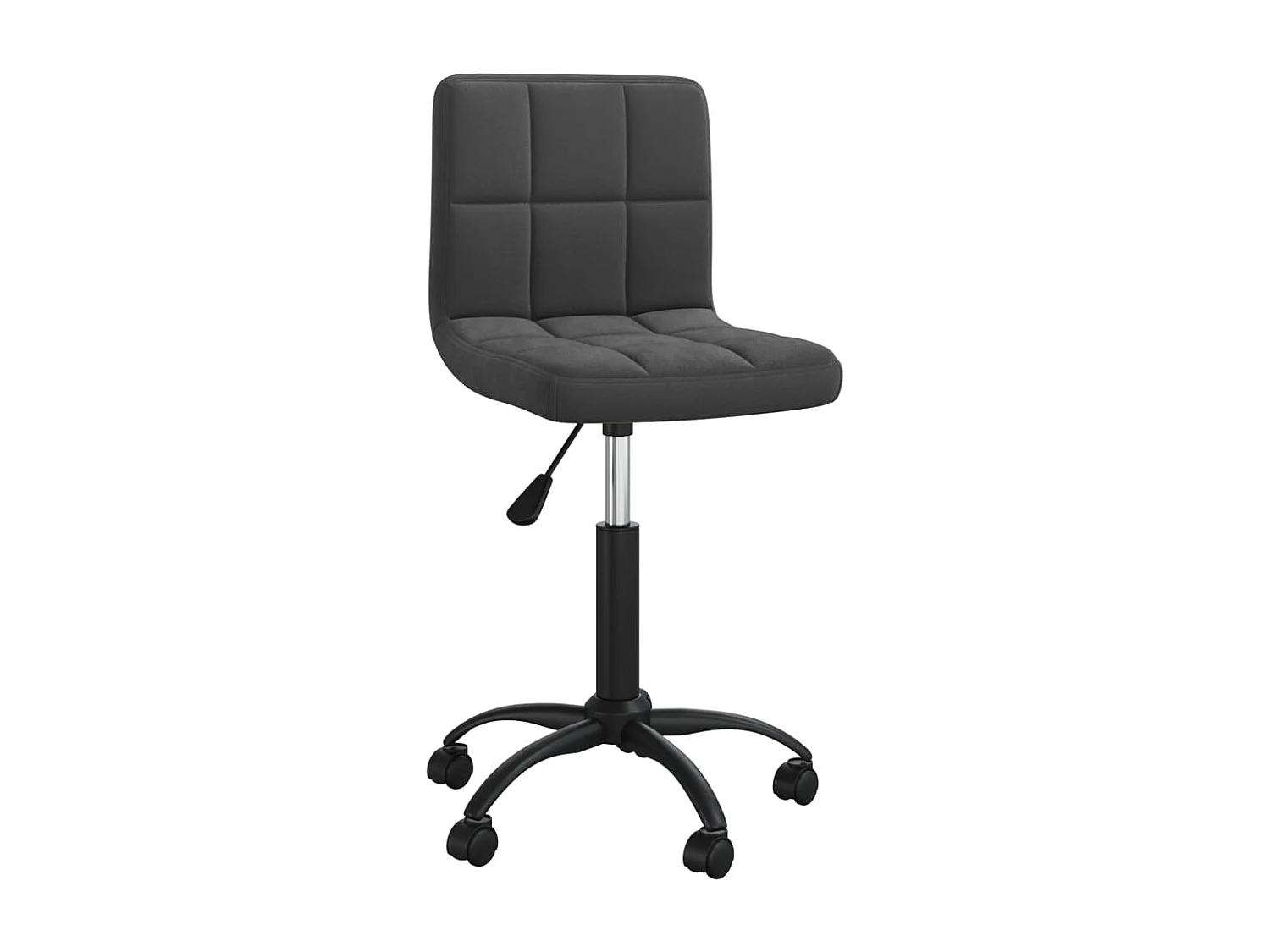 Chaise pivotante de bureau Noir Velours