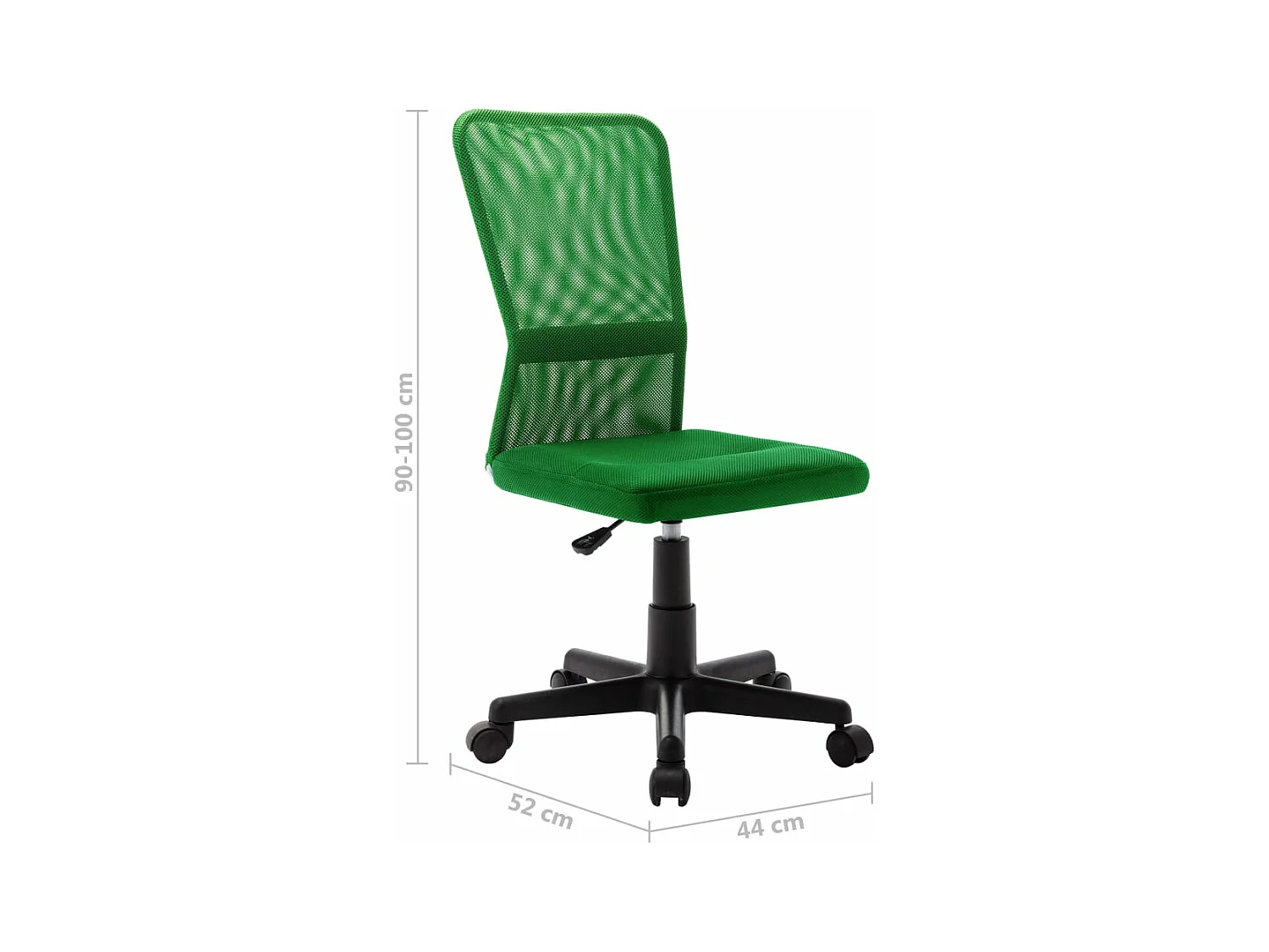 Chaise de bureau Vert 44x52x100 cm Tissu en maille