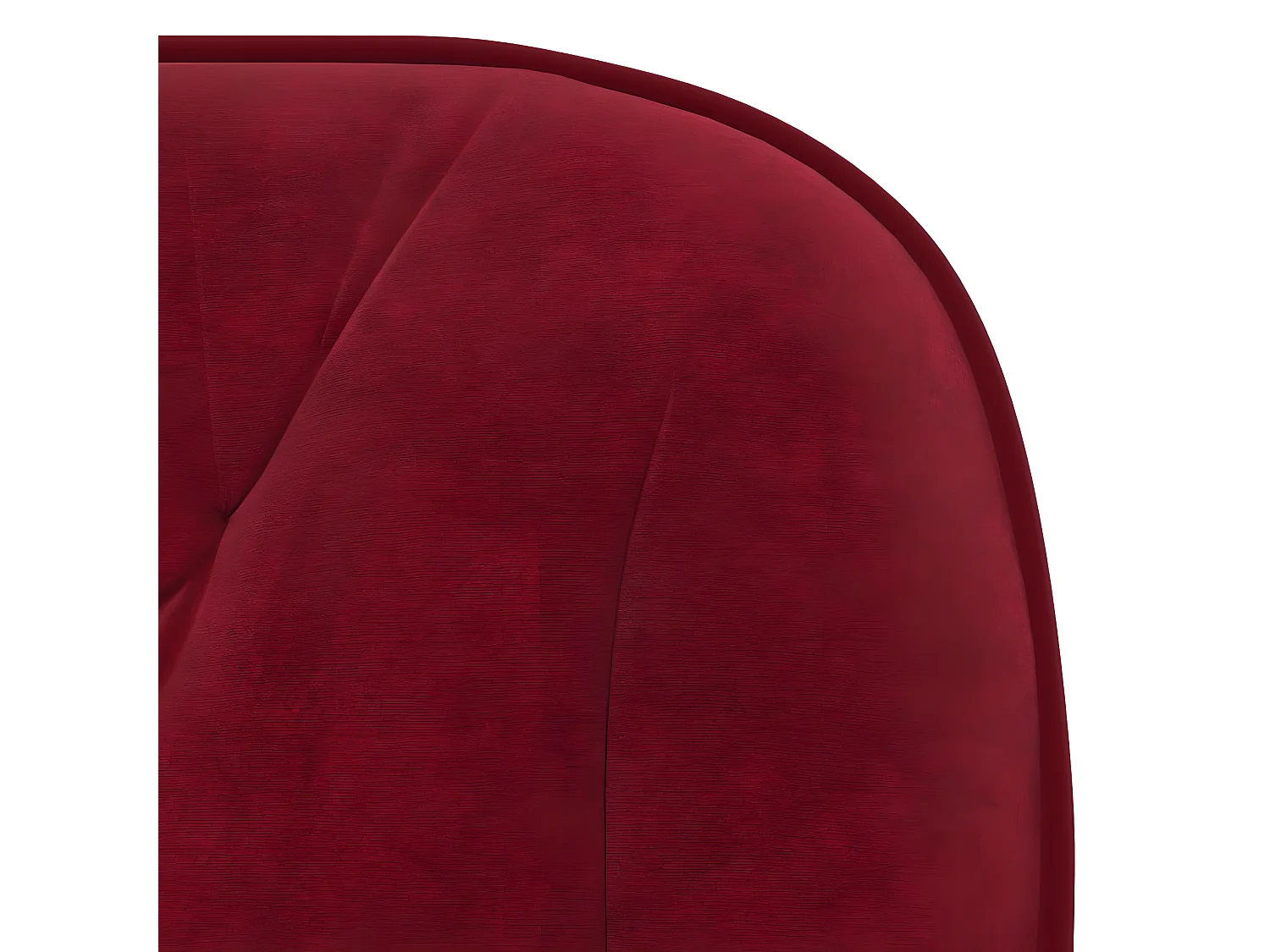 Chaise pivotante de bureau Rouge bordeaux Velours