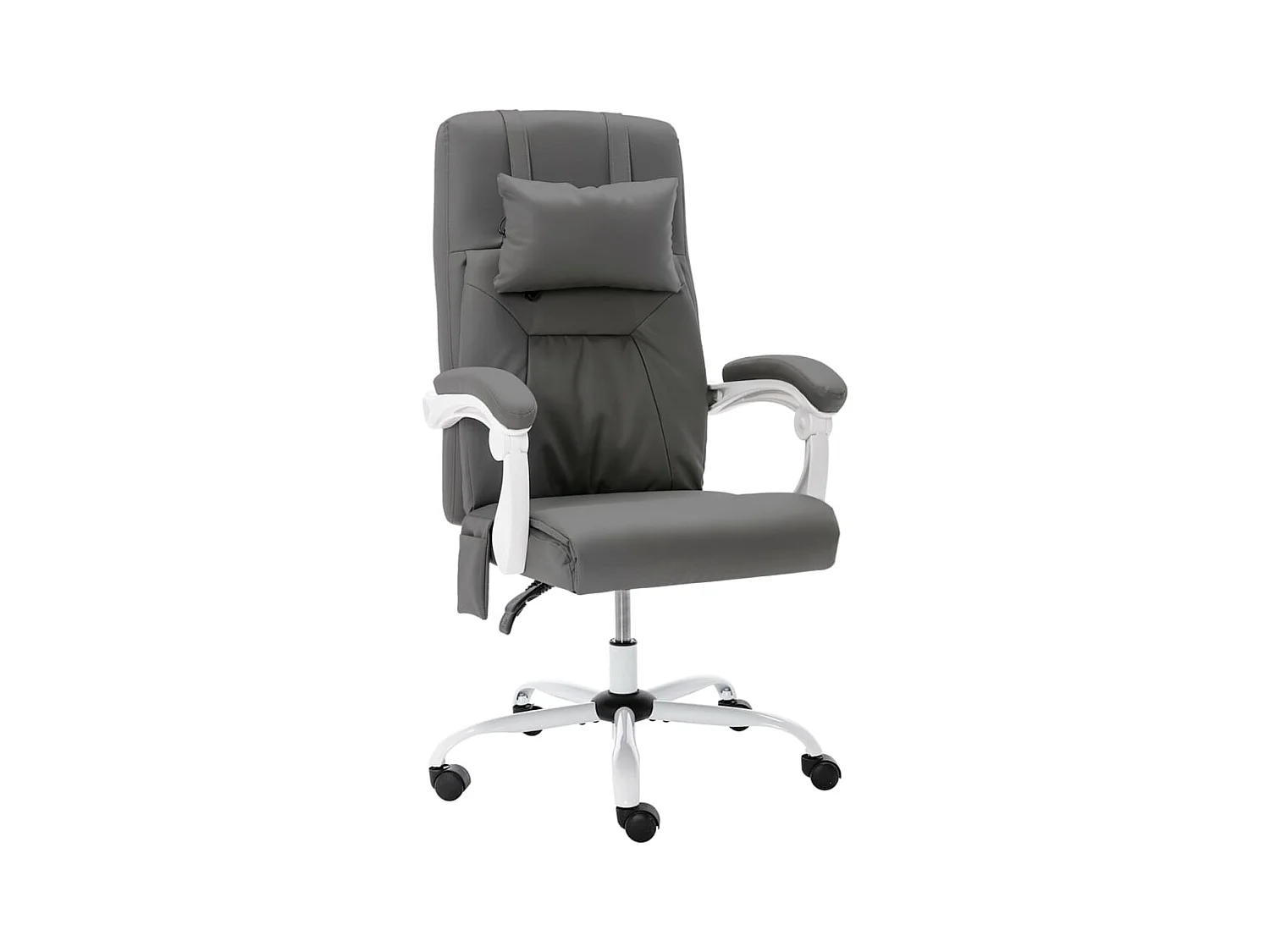 Chaise de bureau de massage Gris Similicuir