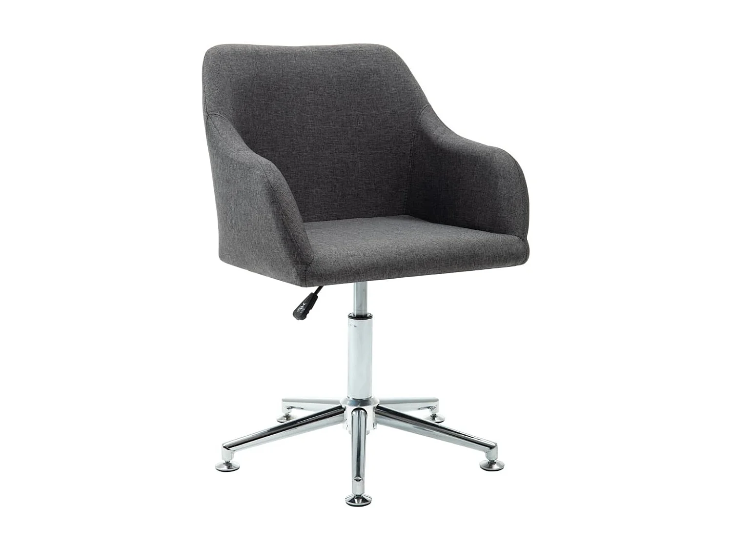 Silla de oficina giratoria tela gris oscuro