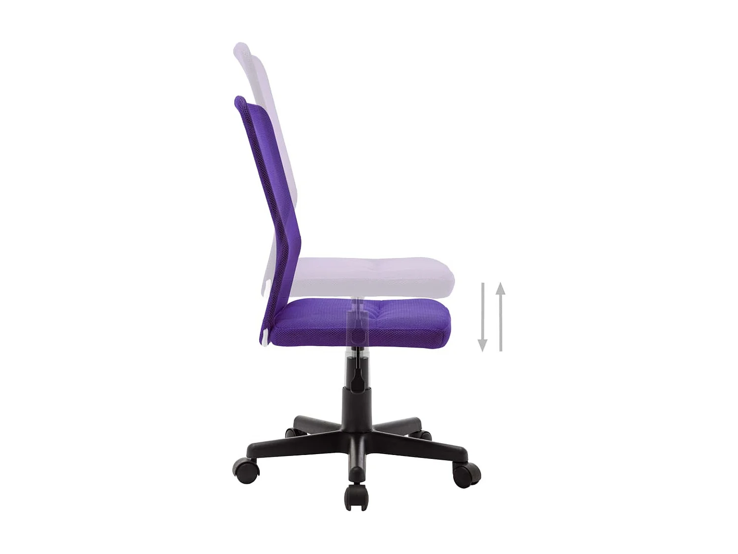 Chaise de bureau Violet 44x52x100 cm Tissu en maille