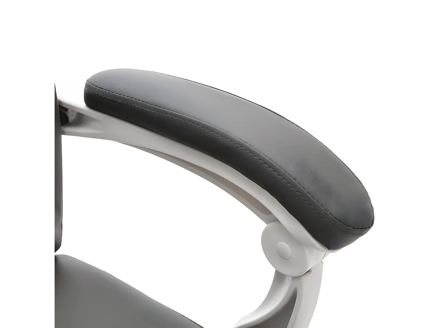 Cadeira escritório c/ função massagem couro artificial cinzento