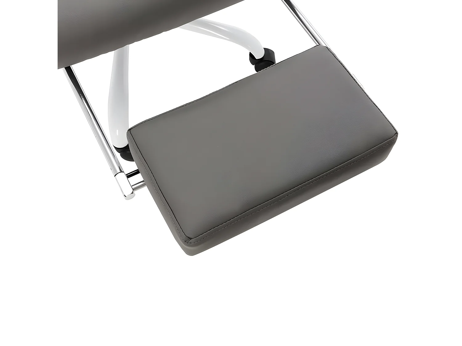 Cadeira escritório c/ função massagem couro artificial cinzento