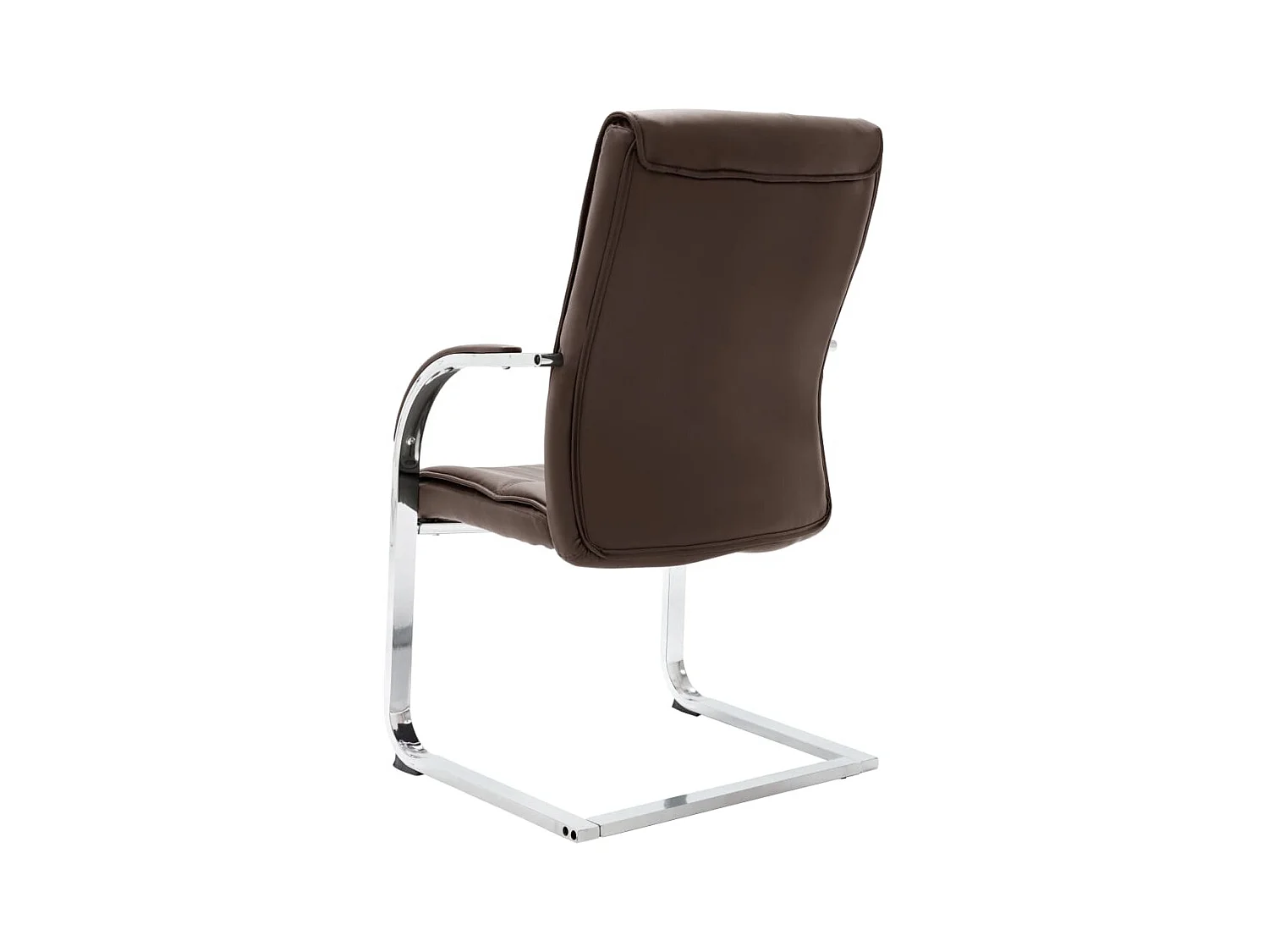 Chaise de bureau cantilever Marron Similicuir
