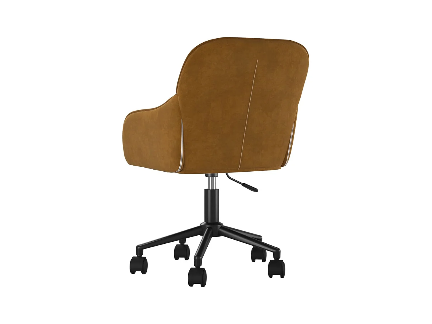Chaise pivotante de bureau Marron Velours