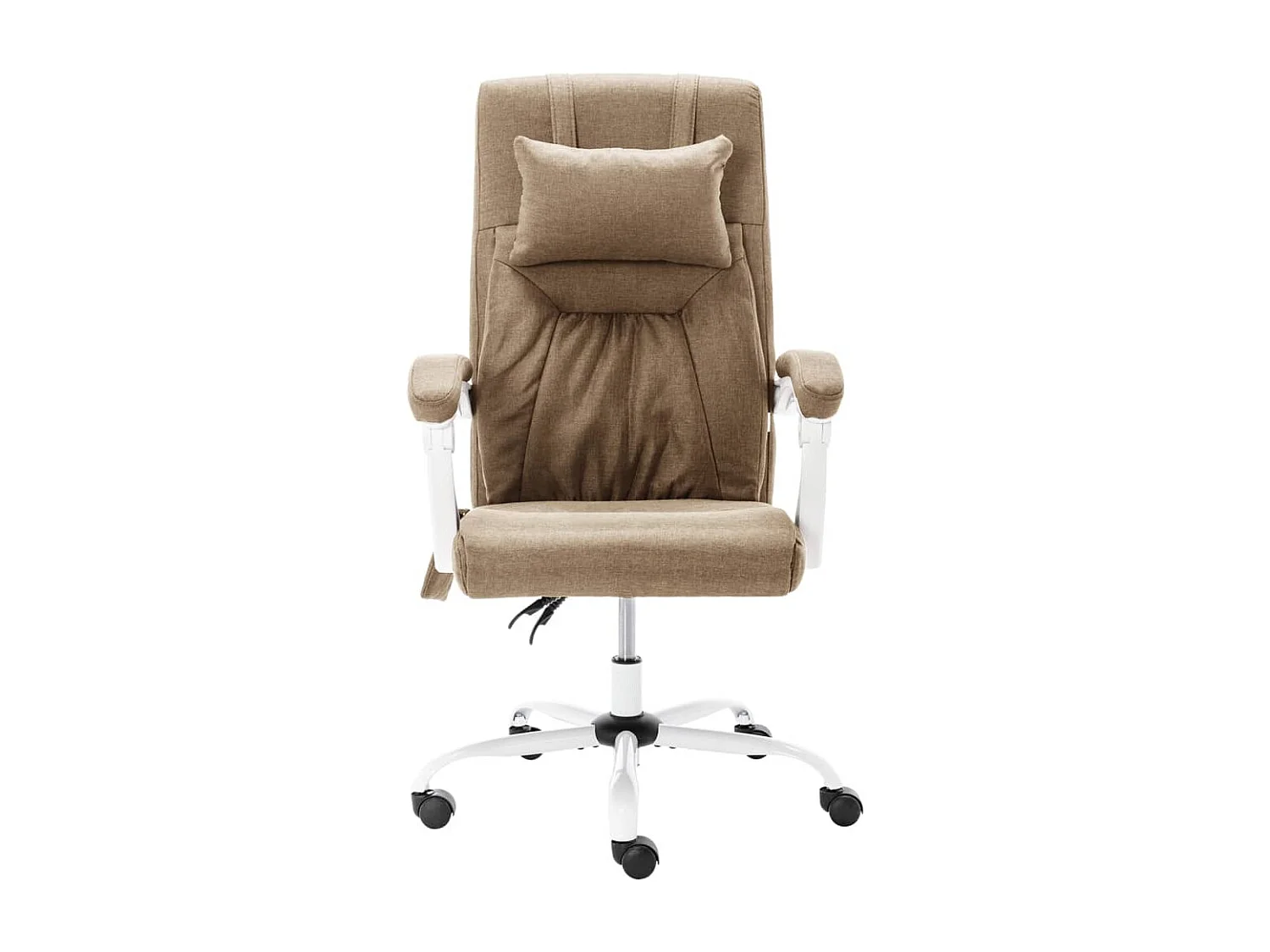 Chaise de bureau de massage Taupe Tissu