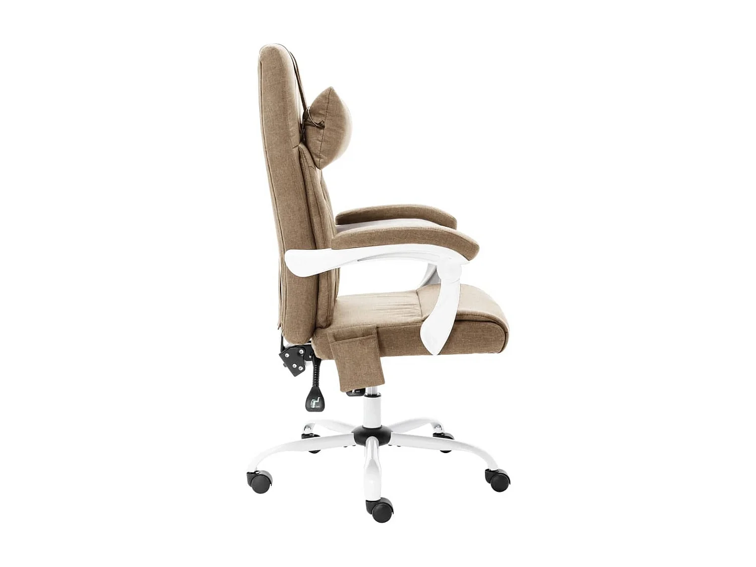 Chaise de bureau de massage Taupe Tissu