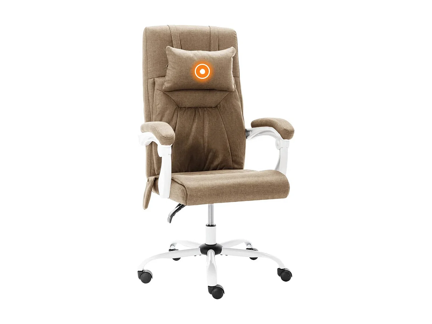 Chaise de bureau de massage Taupe Tissu