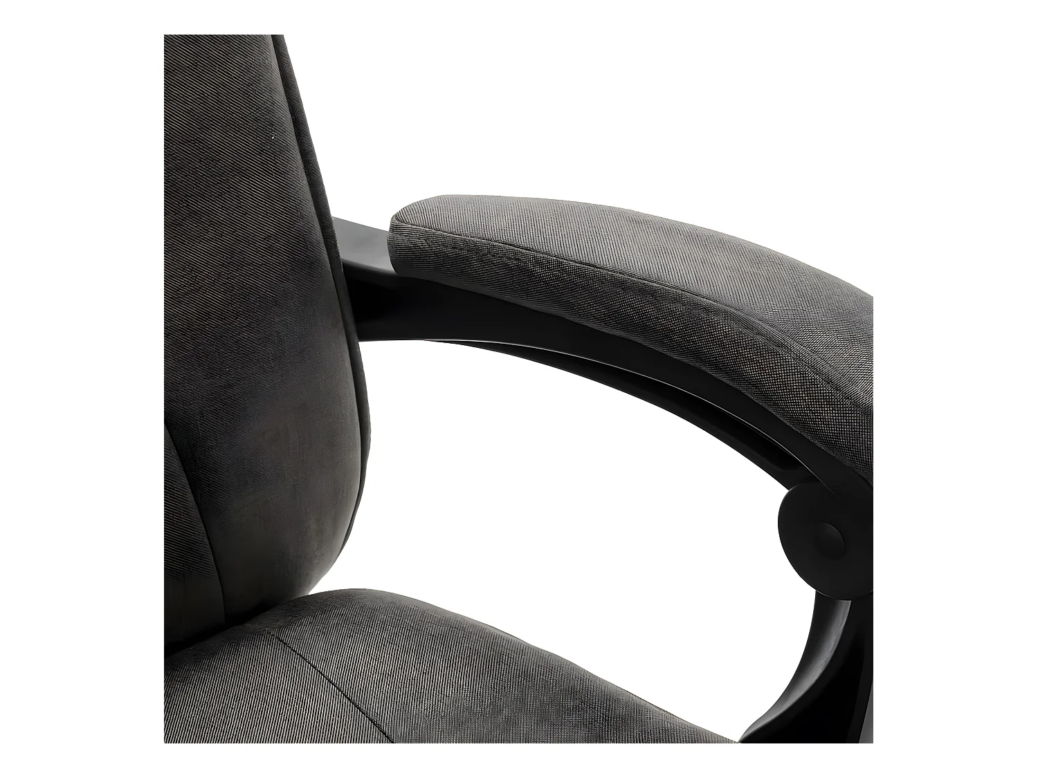 Silla de oficina de tela gris