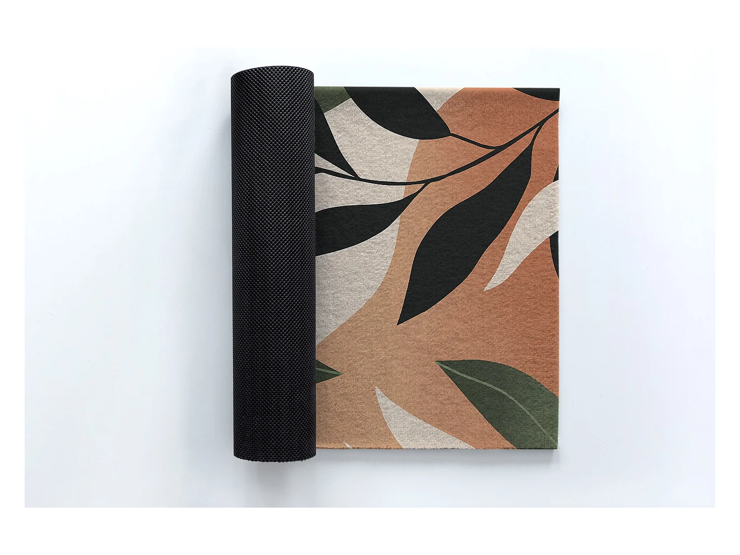 Felpudo de Interior Moderno - Cómodo y Elegante - 60 x 40 cm - Abstracción Tropical