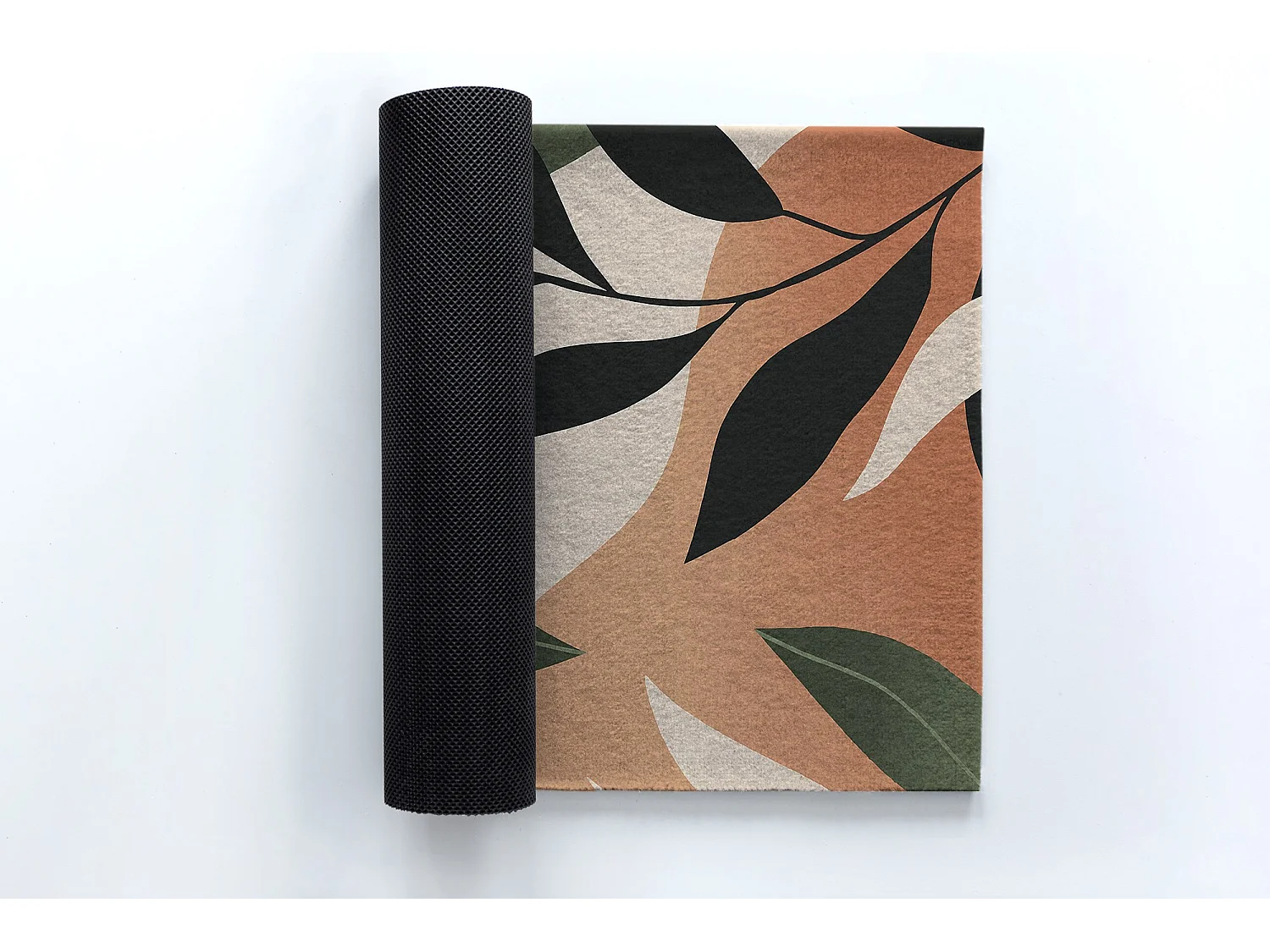 Moderne Fußmatte für den Innenbereich – bequem und stilvoll – 60 x 40 cm – tropische Abstraktion