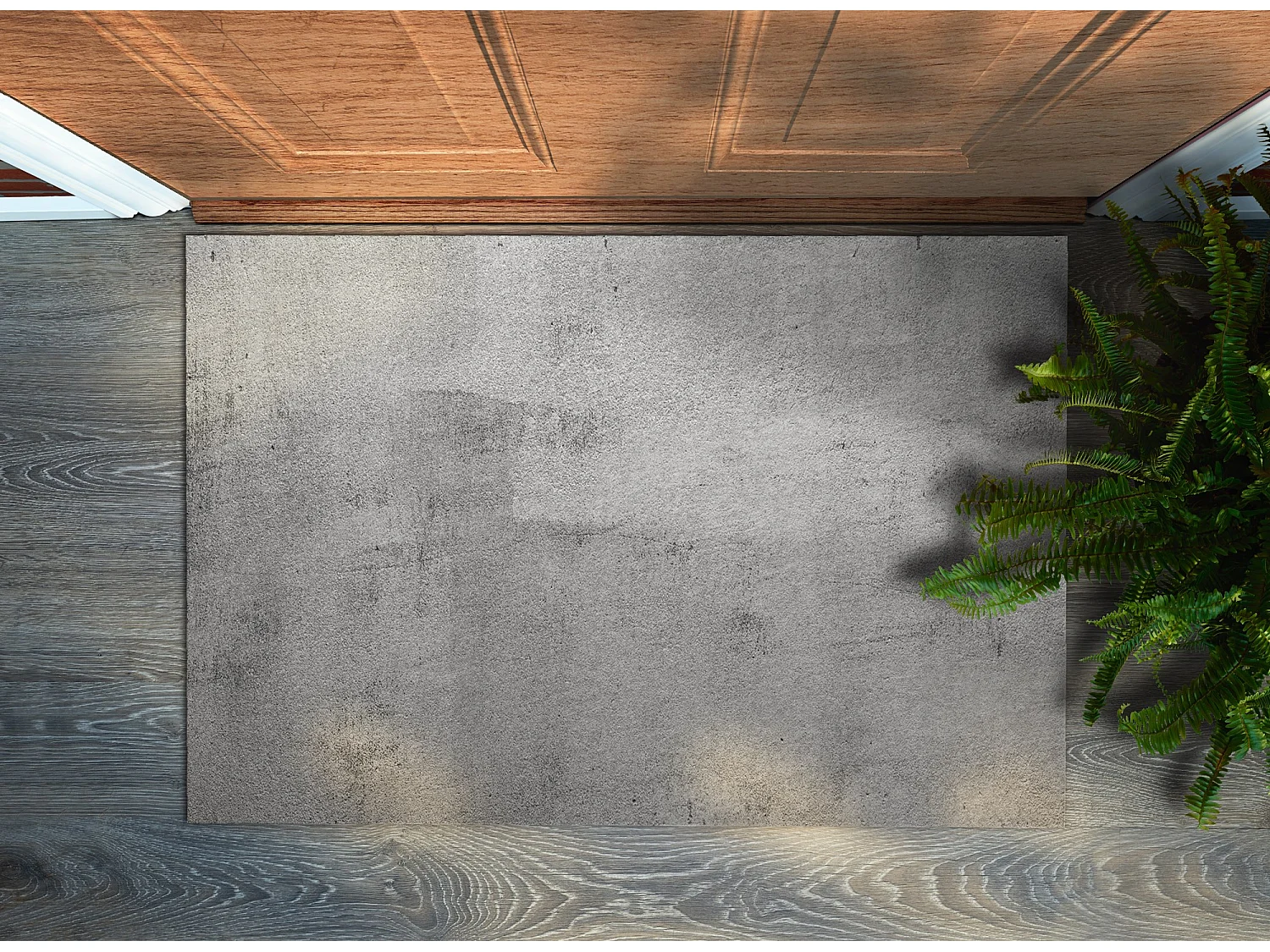 Elegante Fußmatte für den Innenbereich – Modernes Design 90 x 60 cm – Beton