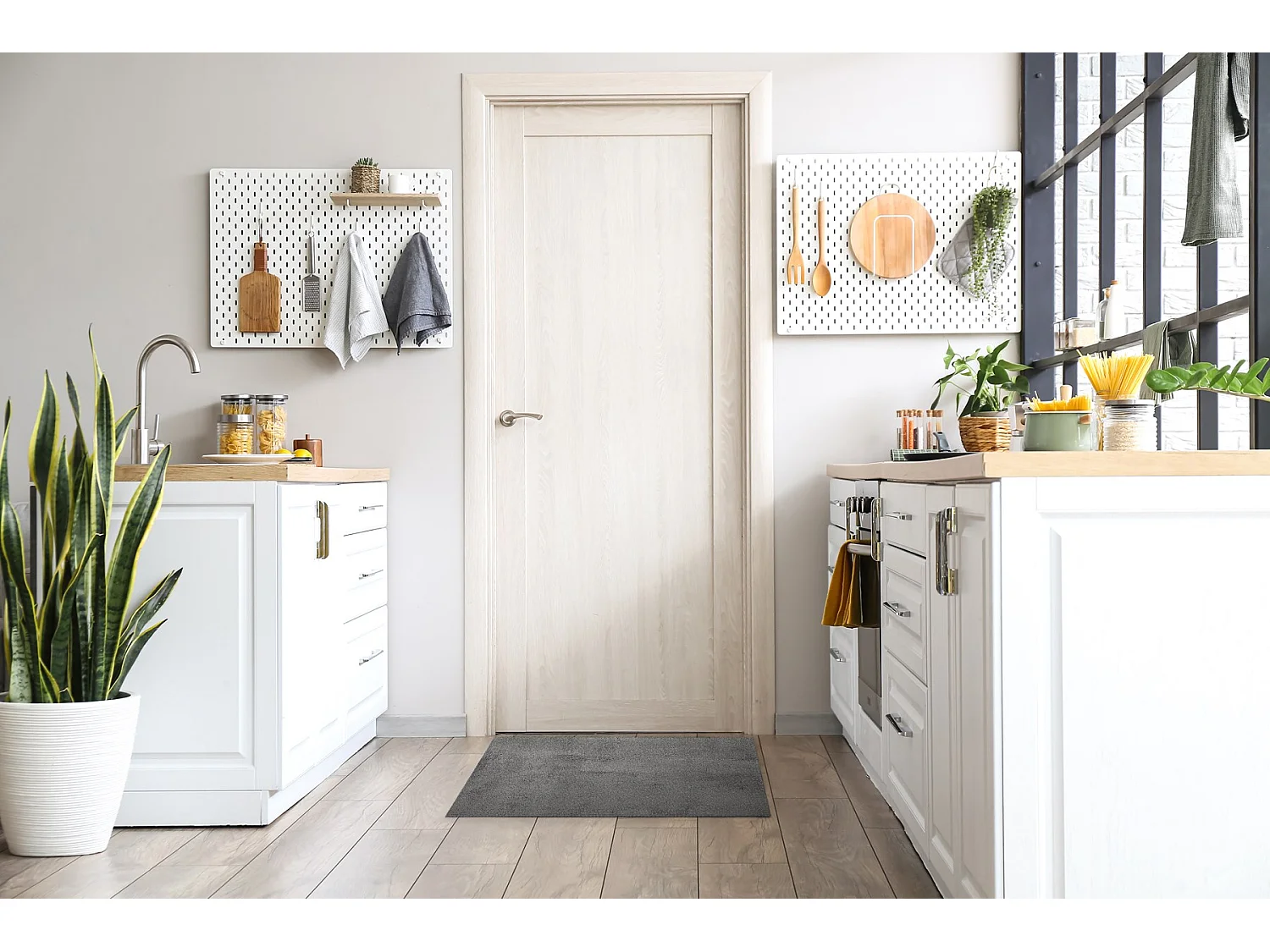 Paillasson d'intérieur élégant - Design moderne 90 x 60 cm - Béton