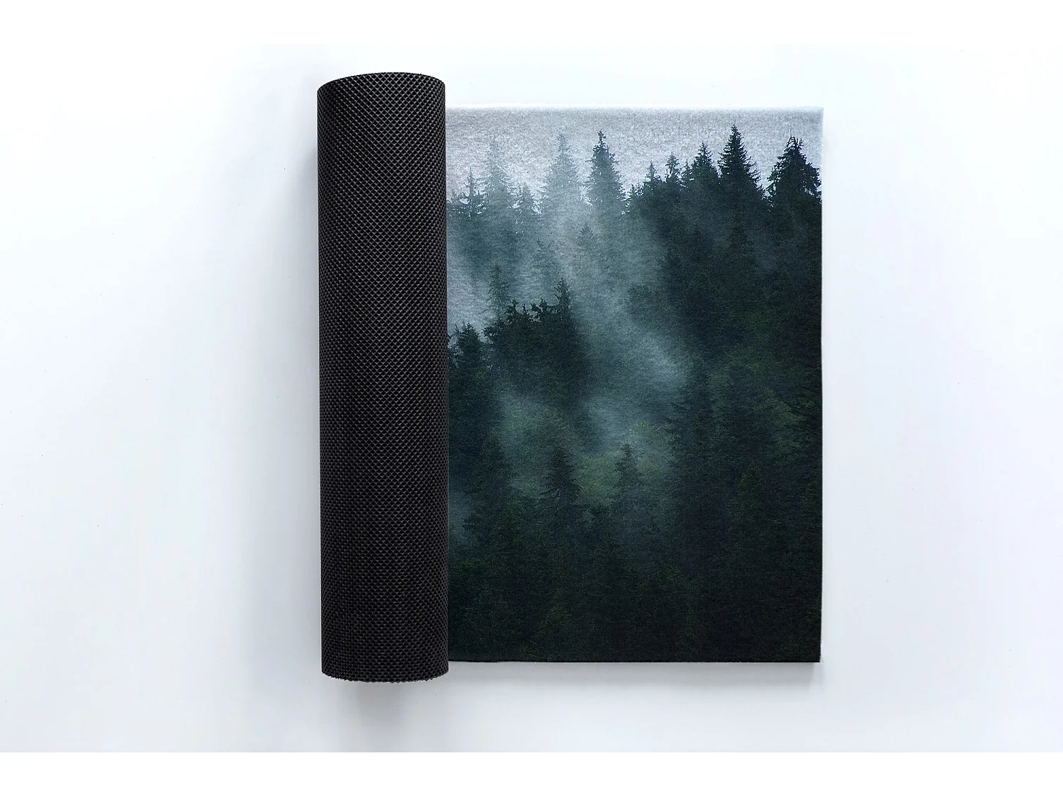 Luxuriöse Fußmatte für den Innenbereich – weich und elegant – 150 x 100 cm – Nebelwald