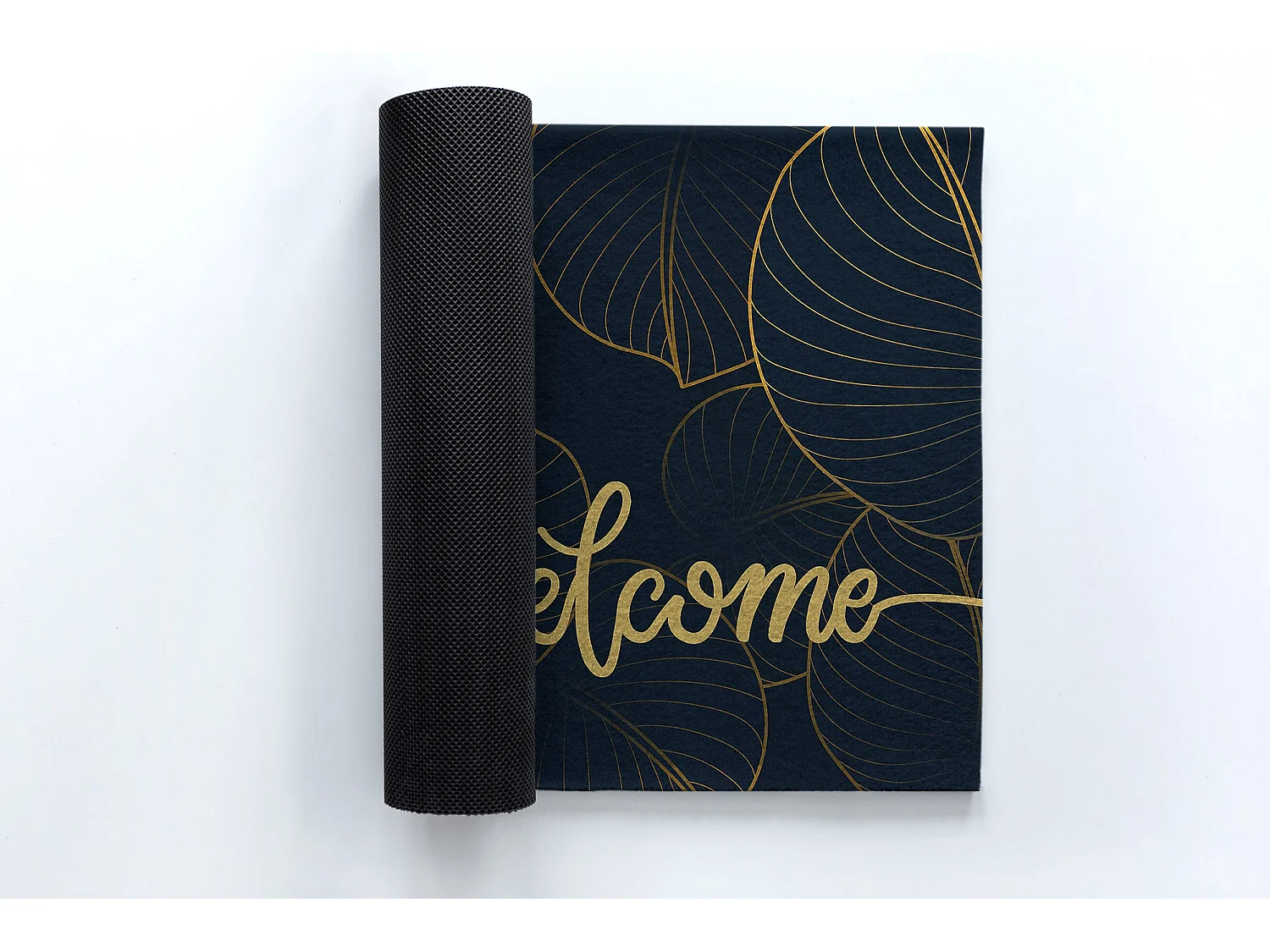 Stilvolle Fußmatte für den Innenbereich – modernes Design, 150 x 100 cm – Willkommensblätter