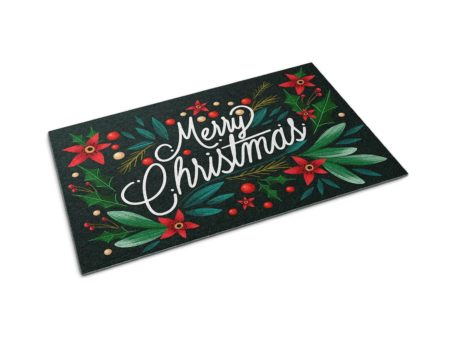 Zachte binnendeurmat - Modern design 90 x 60 cm - Kerstthema