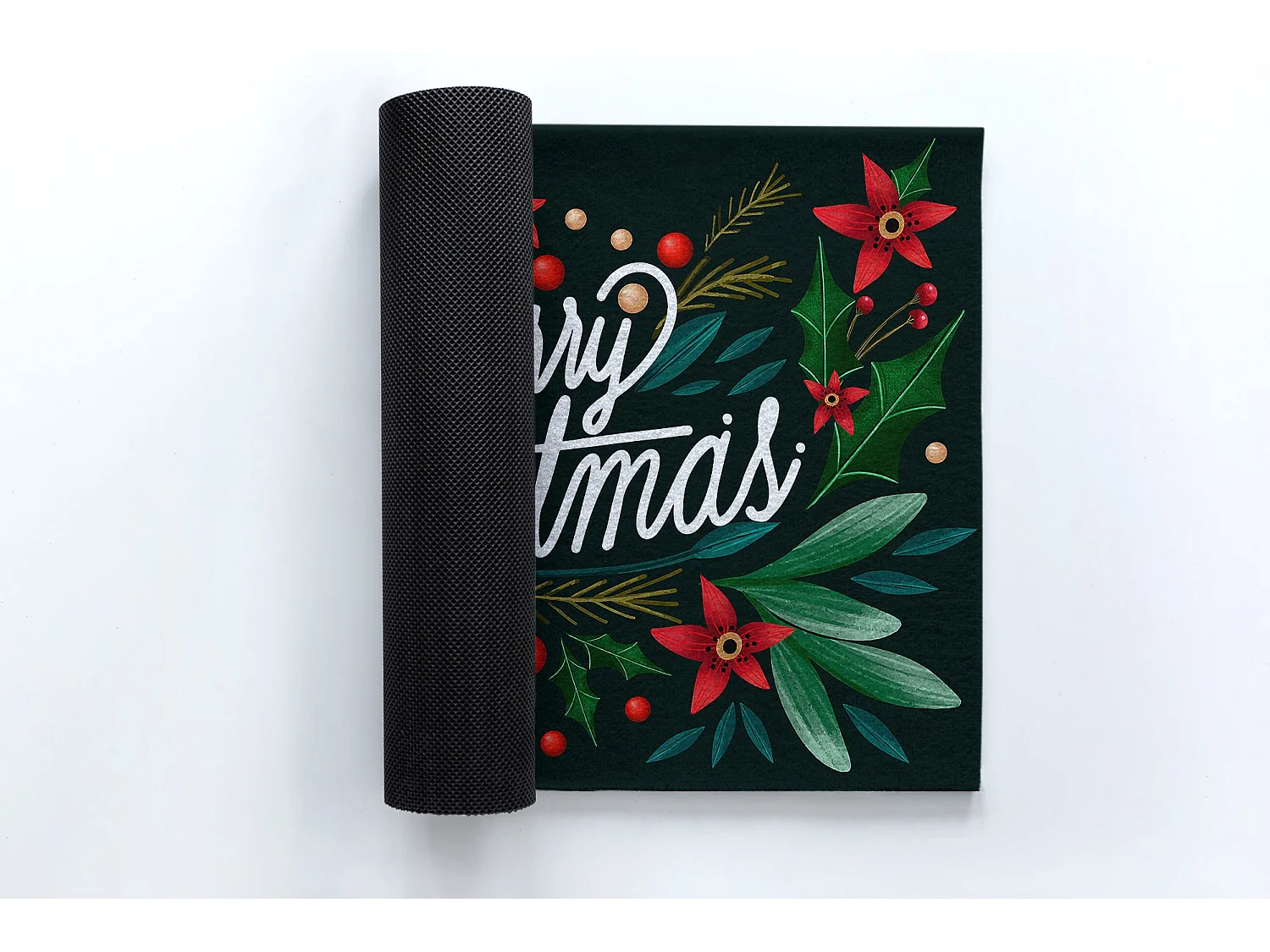 Weiche Fußmatte für den Innenbereich – Modernes Design 150 x 100 cm – Weihnachtsthema