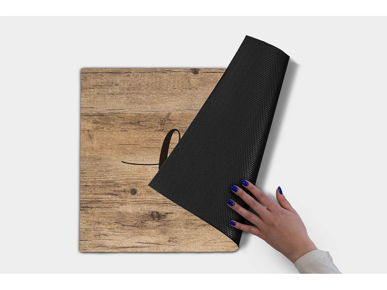 Moderne Fußmatte für den Innenbereich – bequem und elegant – 90 x 60 cm – Wood Home