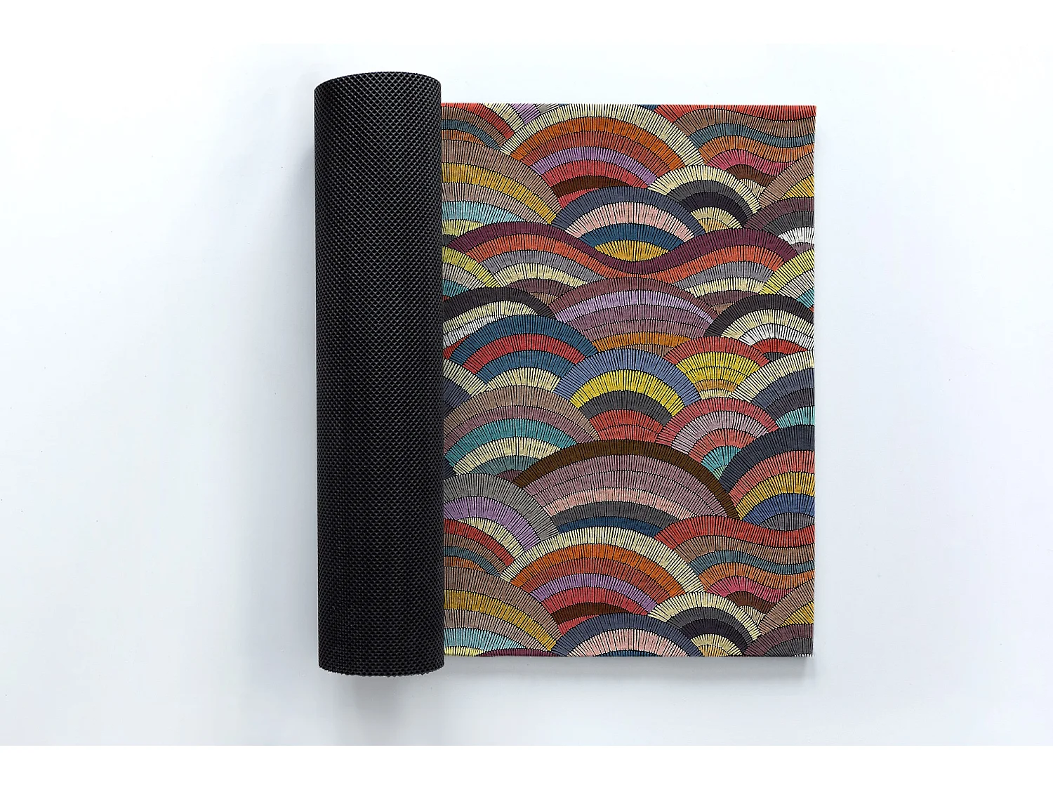 Moderne Fußmatte für den Innenbereich – bequem und stilvoll – 60 x 40 cm – bunte Abstraktion