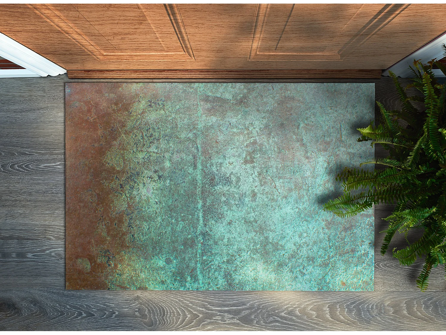 Elegante binnendeurmat - Modern design 90 x 60 cm - Beton