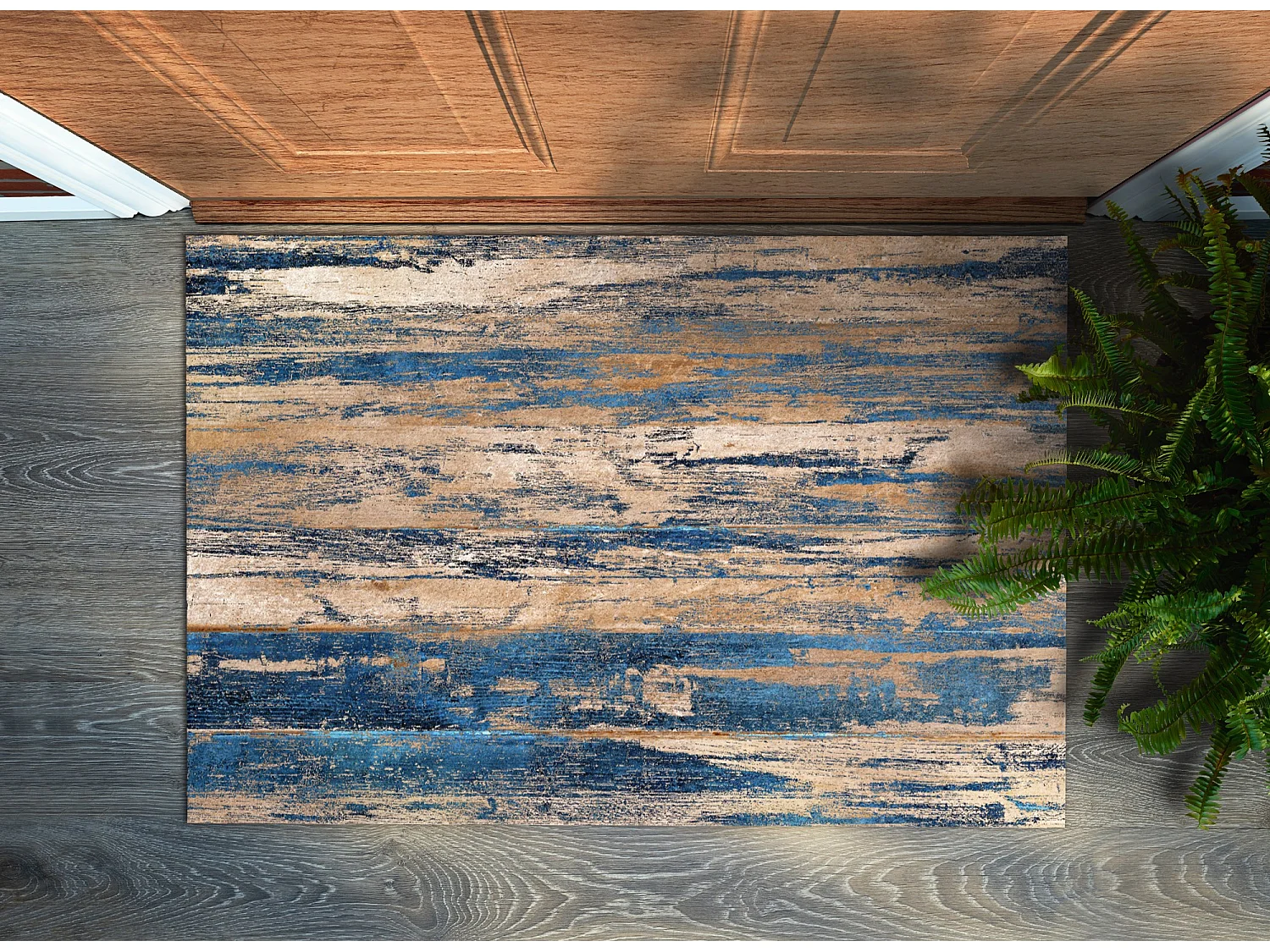 Moderne Fußmatte für den Innenbereich – bequem und stilvoll – 150 x 100 cm – abstrakt