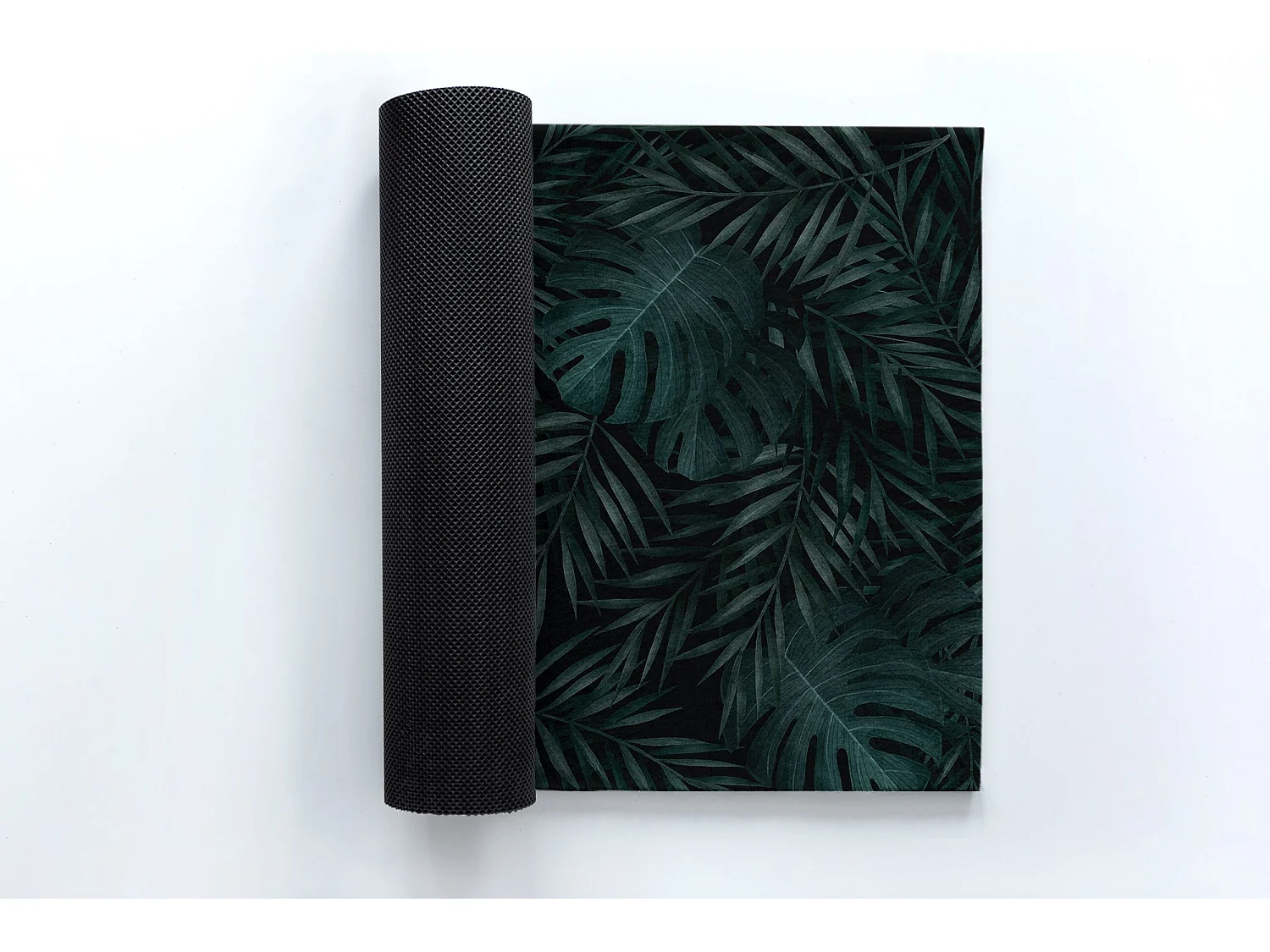 Weiche Fußmatte für den Innenbereich – Modernes Design 150 x 100 cm – Monstera-Blätter