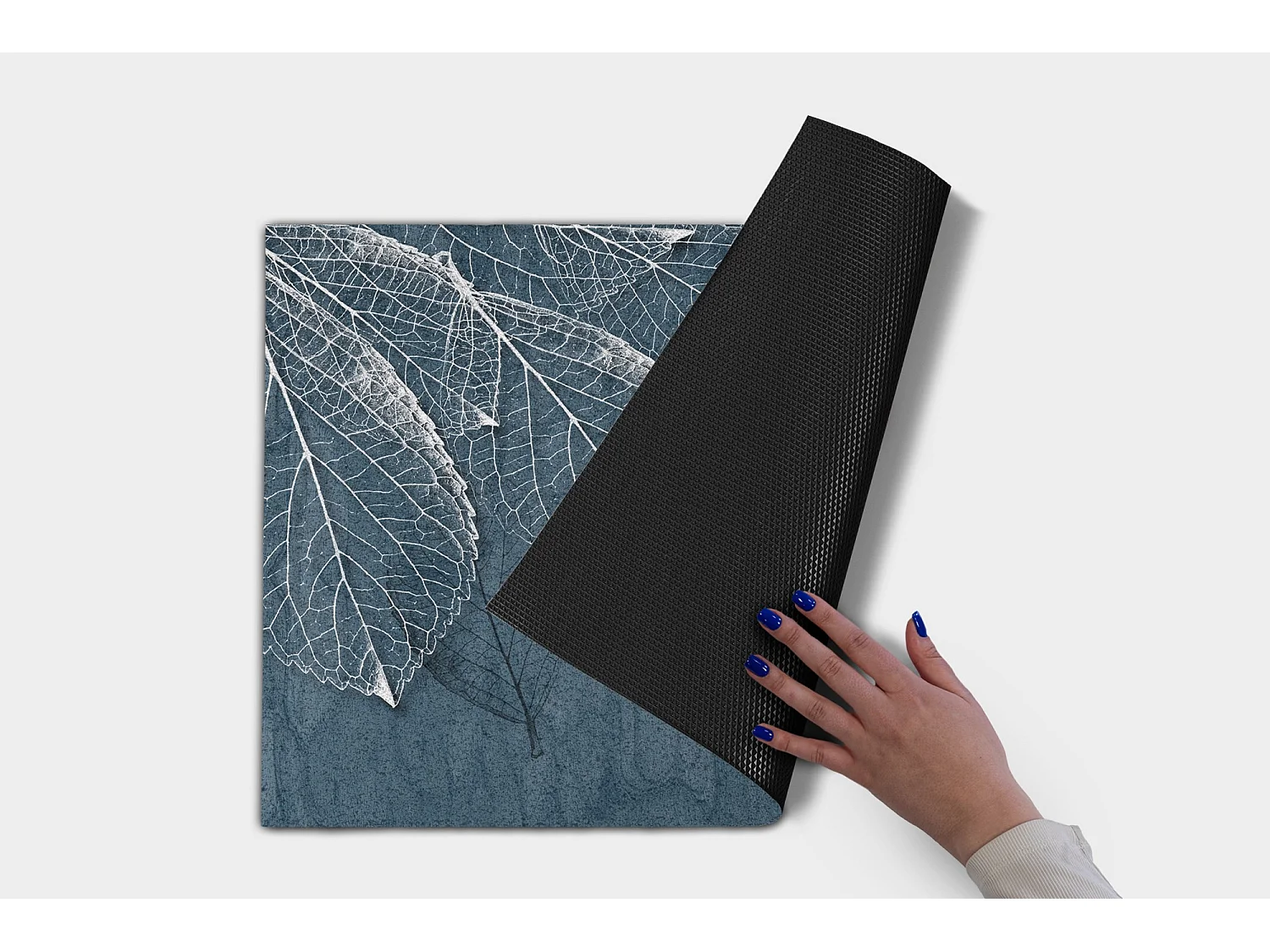 Luxuriöse Fußmatte für den Innenbereich – weich und elegant – 60 x 40 cm – Blumenmuster