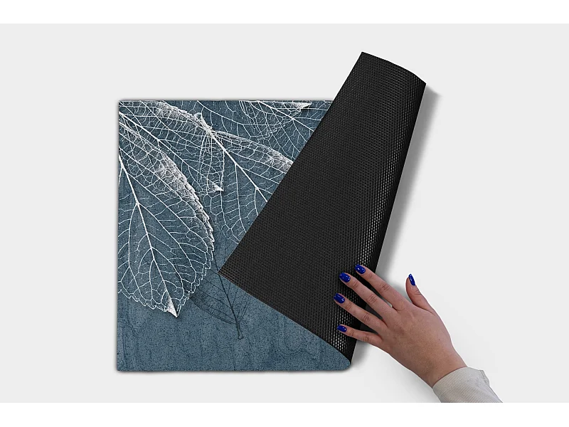 Luxuriöse Fußmatte für den Innenbereich – weich und elegant – 60 x 40 cm – Blumenmuster