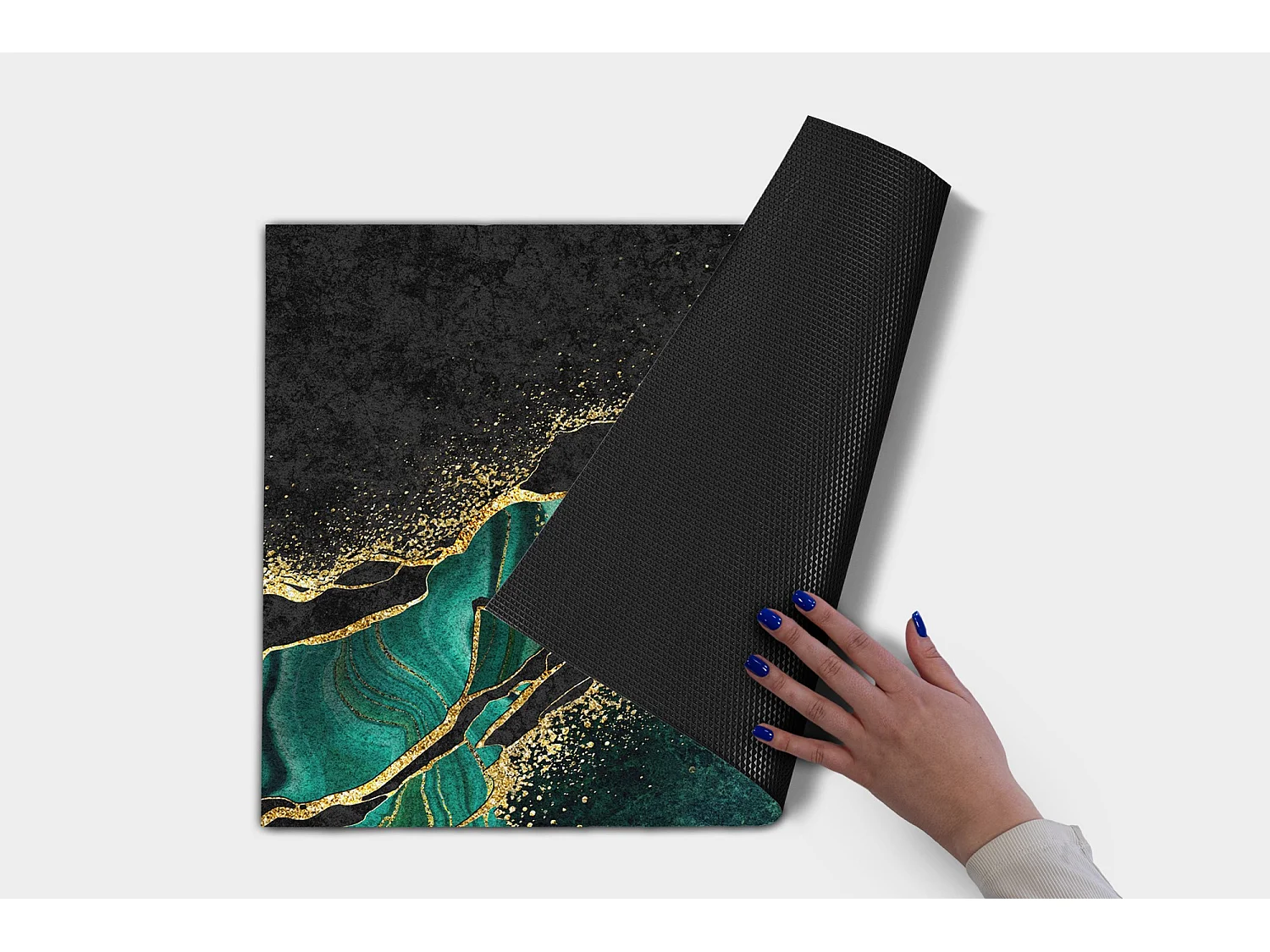 Weiche Fußmatte für den Innenbereich – Modernes Design 150 x 100 cm – Bunte Abstraktion