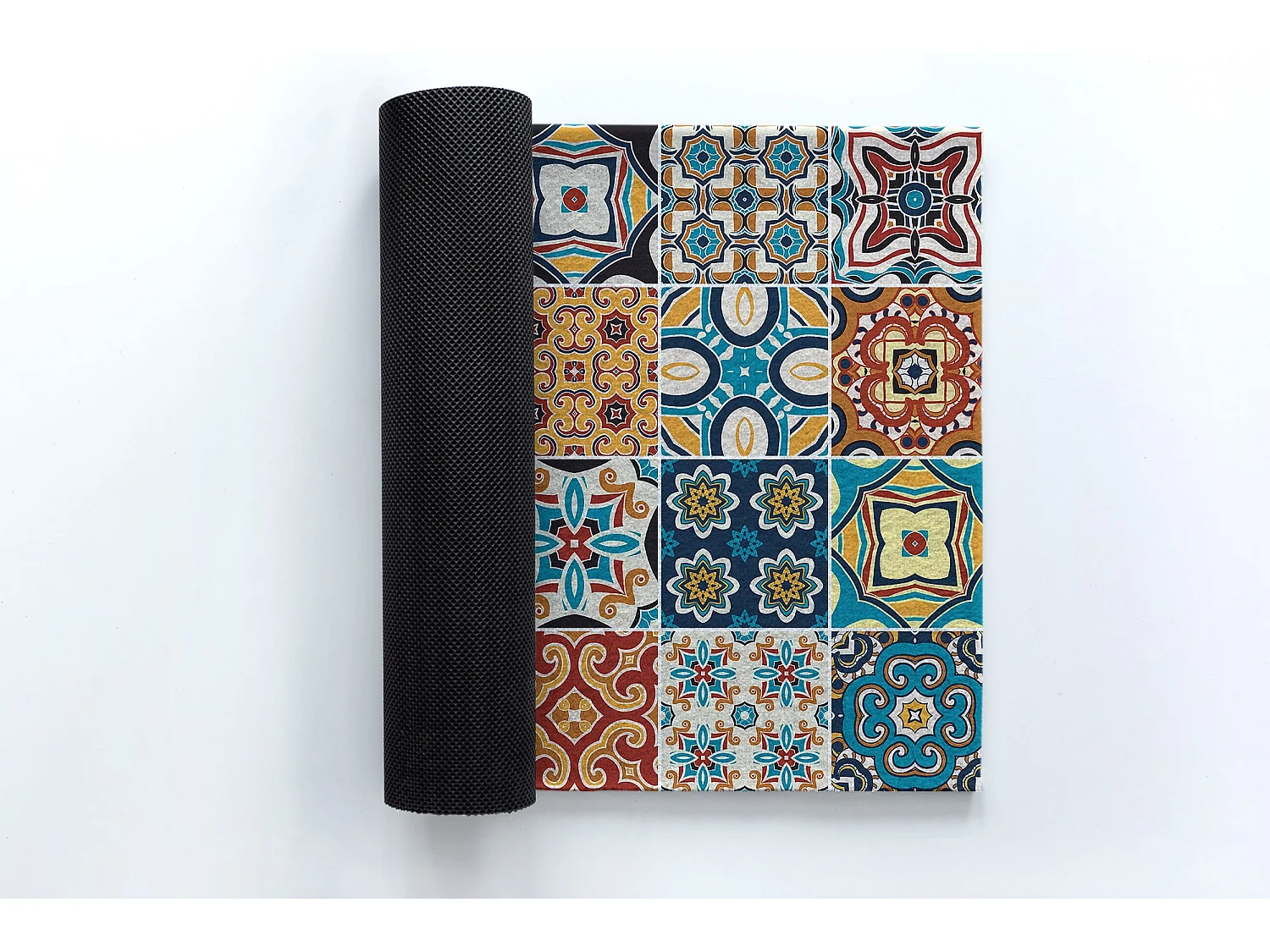 Luxuriöse Fußmatte für den Innenbereich – weich und elegant – 60 x 40 cm – Azulejo