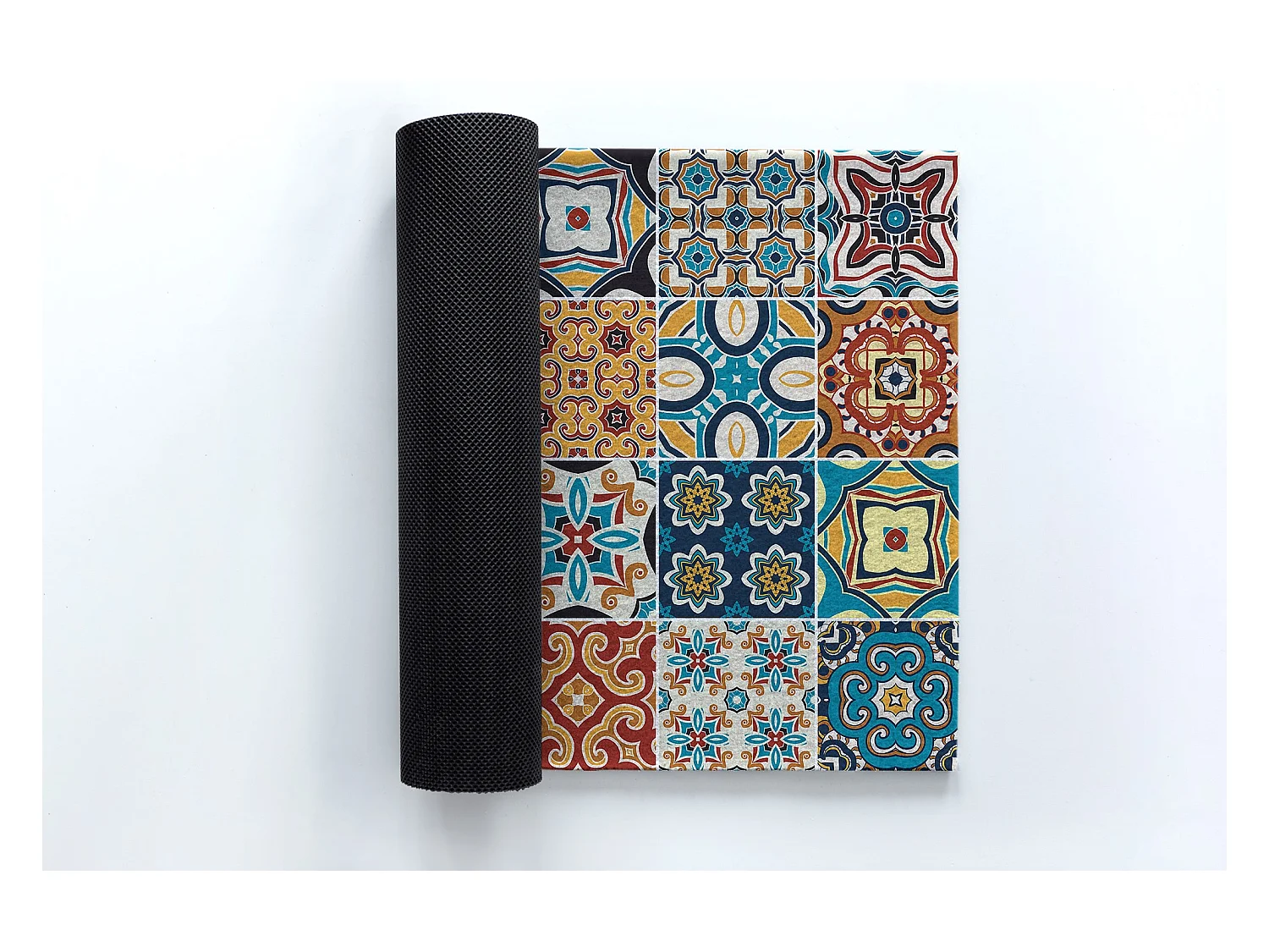 Paillasson d'Intérieur Luxueux - Doux et Élégant - 60 x 40 cm - Azulejo