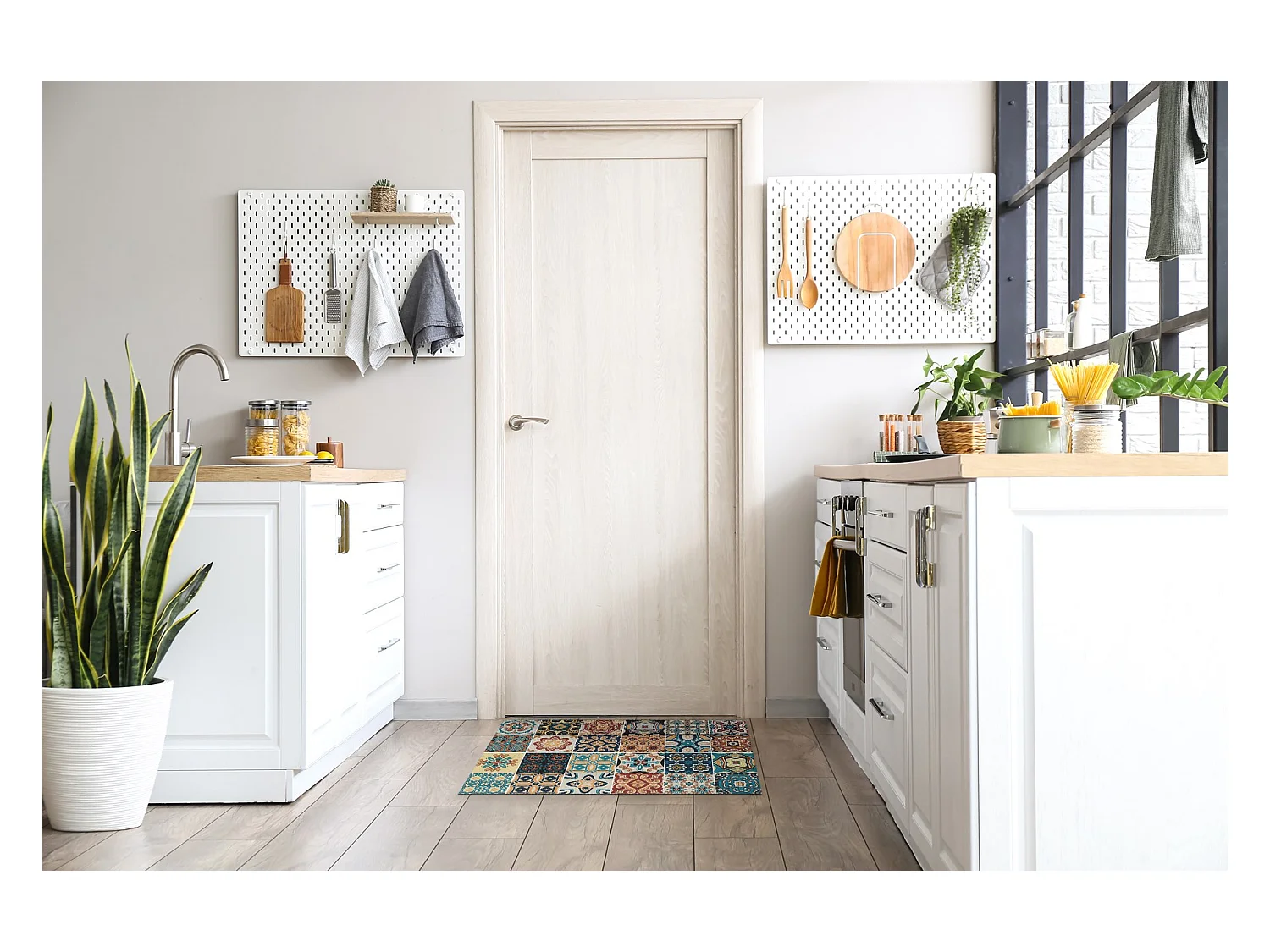 Paillasson d'Intérieur Luxueux - Doux et Élégant - 60 x 40 cm - Azulejo