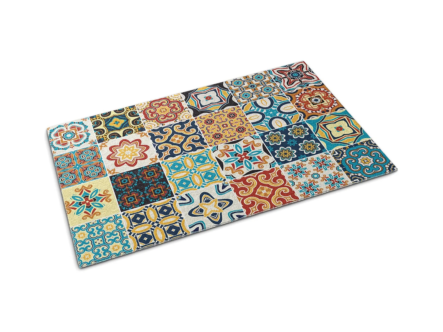 Paillasson d'Intérieur Luxueux - Doux et Élégant - 60 x 40 cm - Azulejo