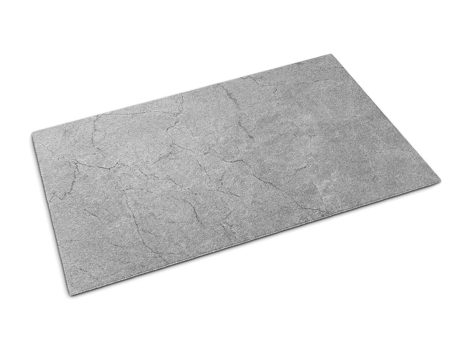Weiche Fußmatte für den Innenbereich – modernes Design 60 x 40 cm – grauer Beton
