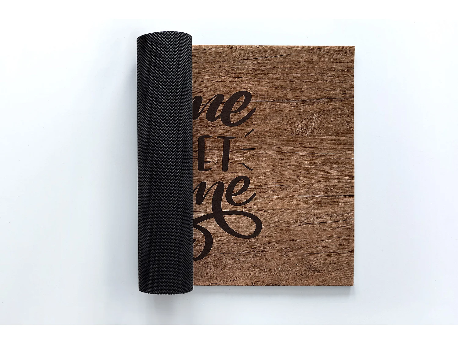 Paillasson d'intérieur élégant - Design moderne 60 x 40 cm - Planche de bois