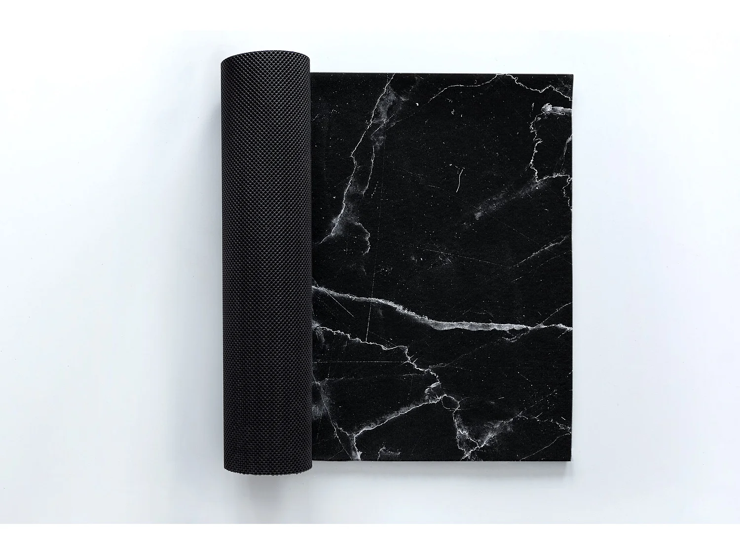 Moderne Fußmatte für den Innenbereich – bequem und stilvoll – 90 x 60 cm – schwarzer Marmor