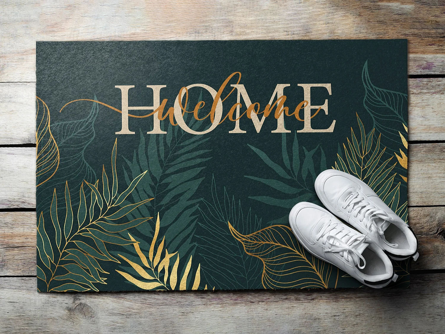 Luxuriöse Fußmatte für den Innenbereich – weich und elegant – 60 x 40 cm – Willkommen zu Hause