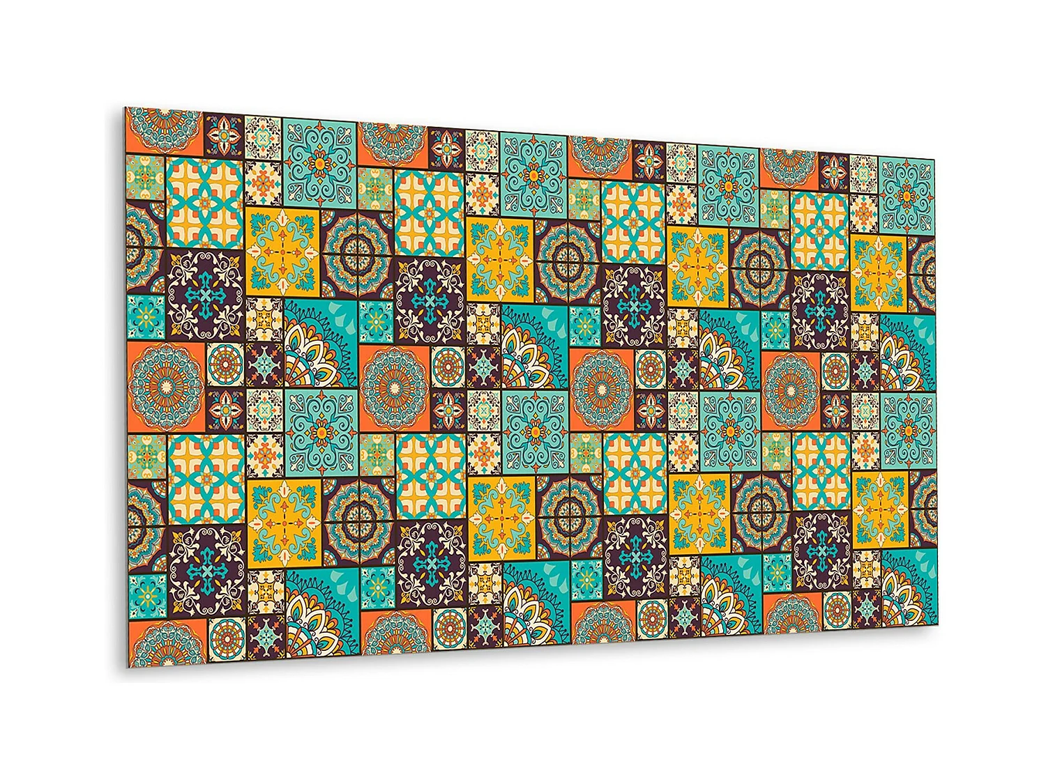 Vinyl wandpanelen, Zelfklevende vinylplanken - 100x50 cm - Patchwork